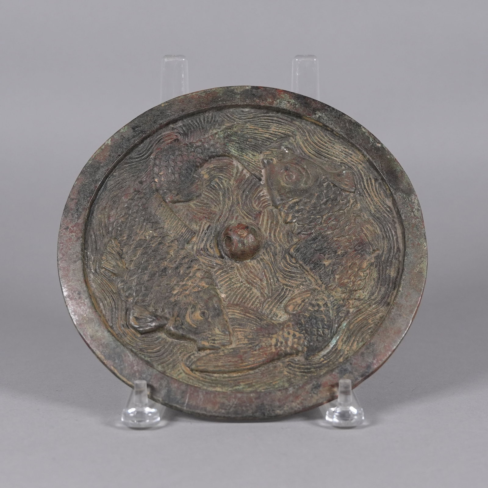 2 Chinese bronze mirrors - 3
