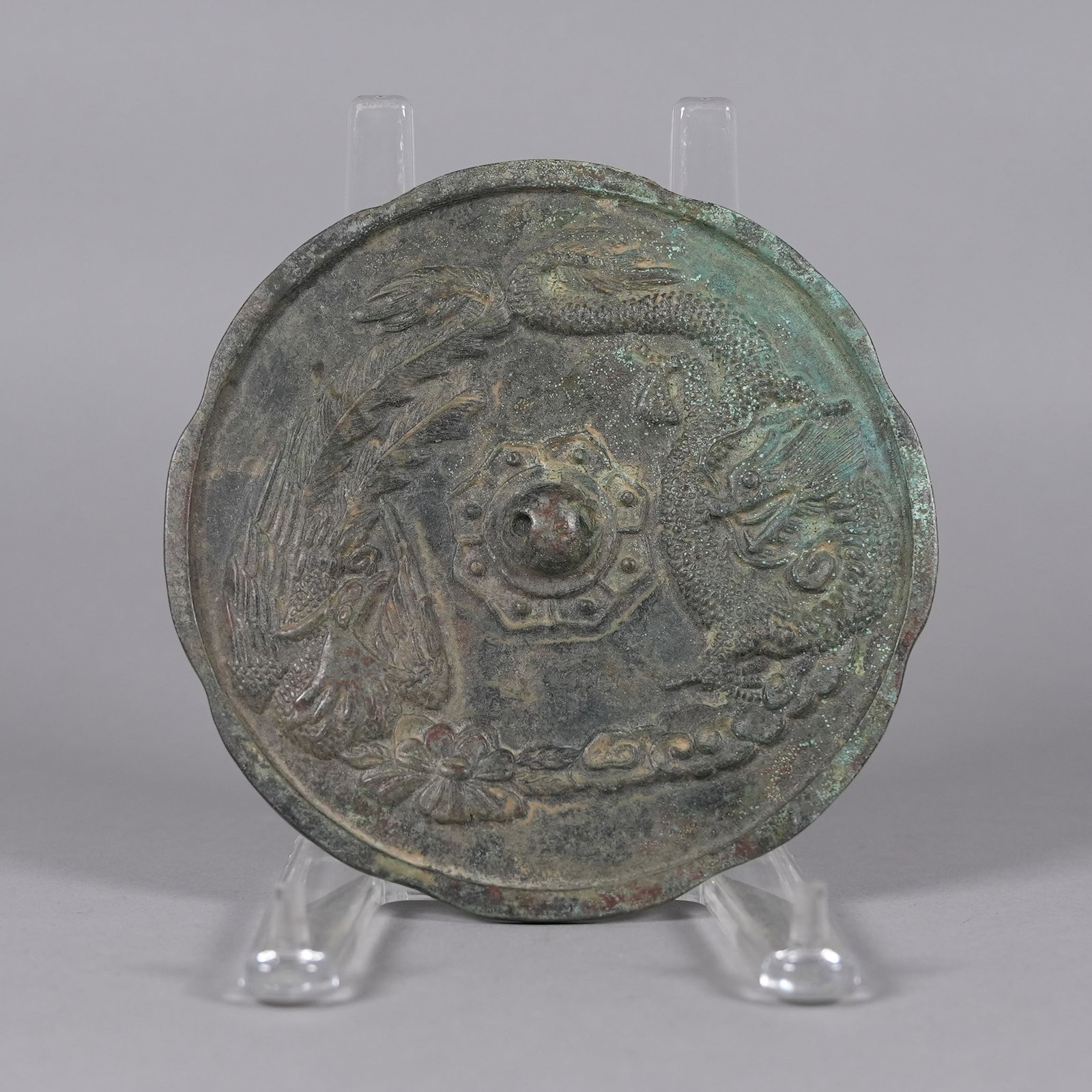 2 Chinese bronze mirrors - 5