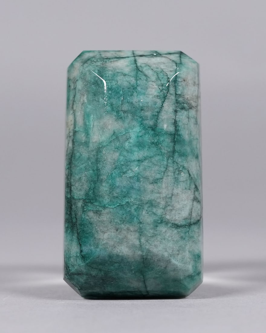 Natural green emerald loose gemstone: Natural green emerald loose gemstone, appraisal value $22,792.