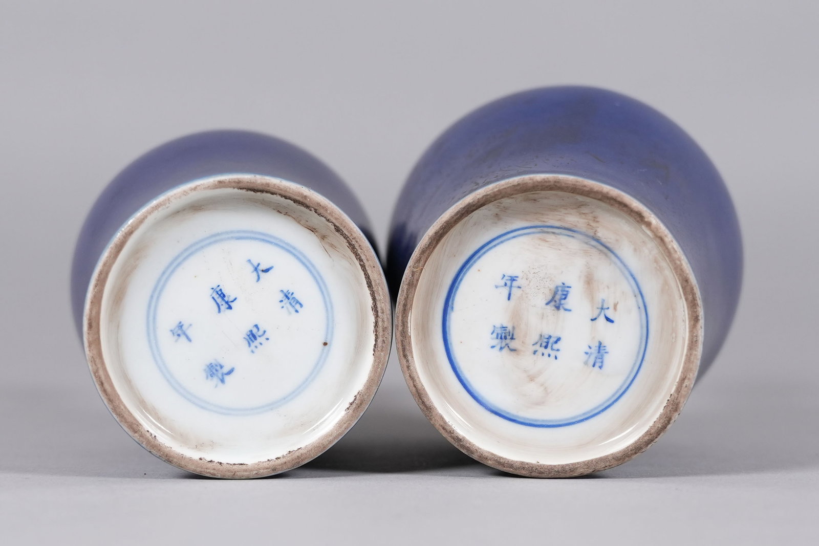 4 Chinese fine blue vase - 6