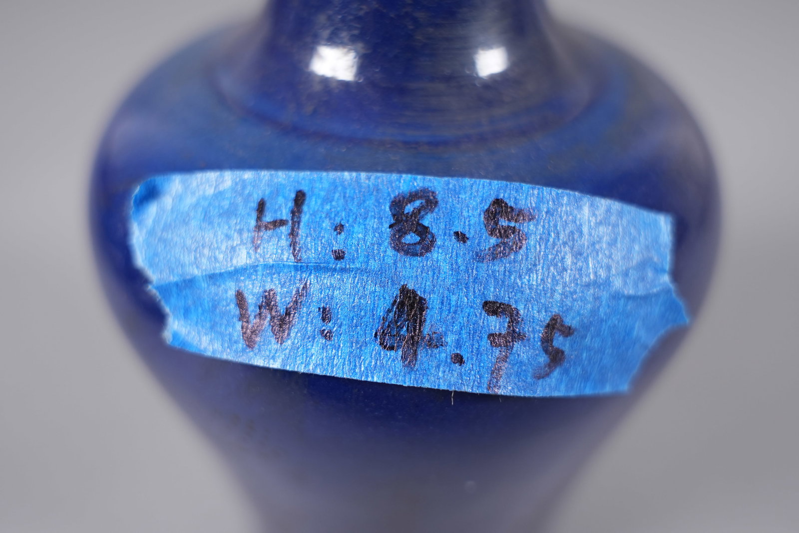4 Chinese fine blue vase - 7