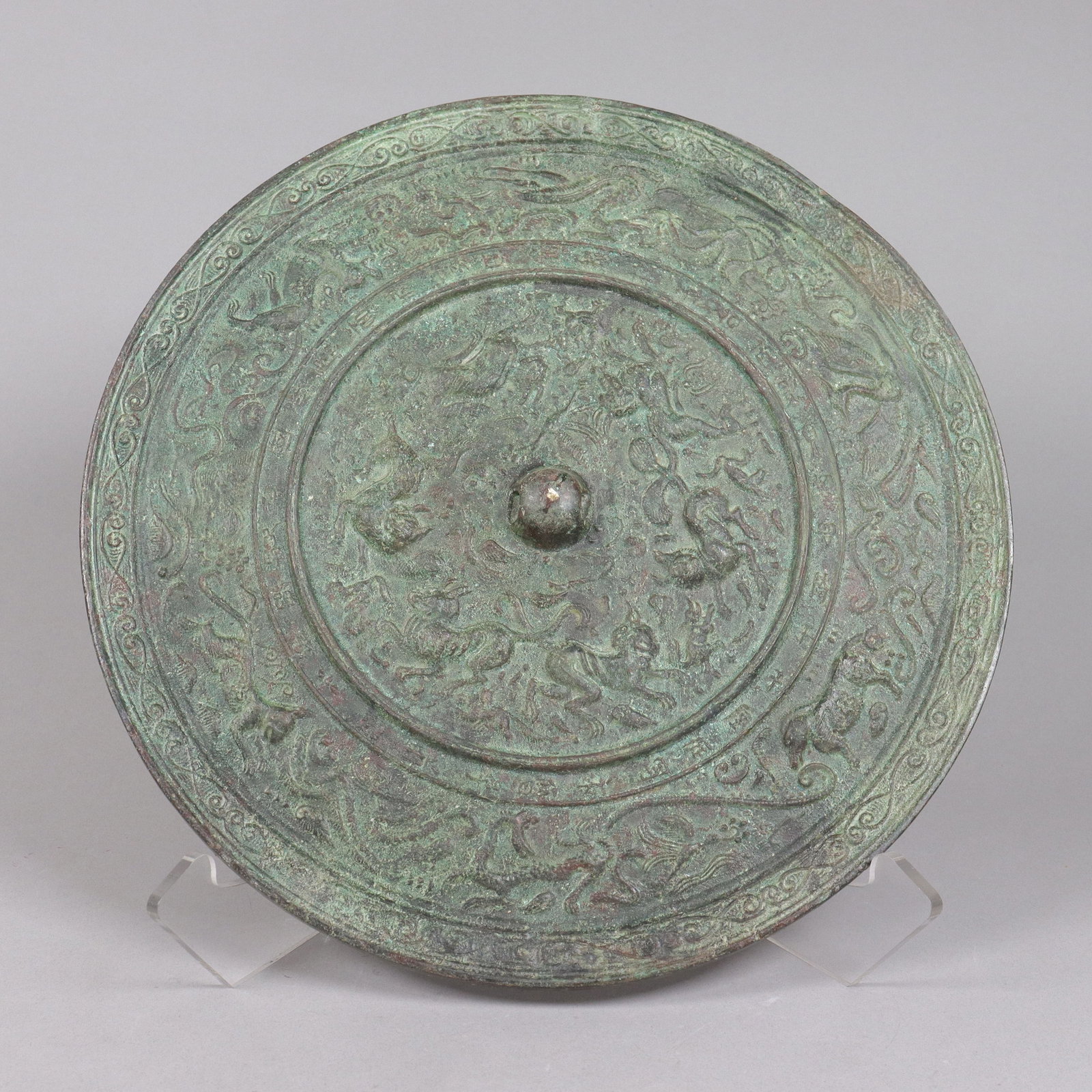 Chinese massive heavy bronze mirror (1 of 7)