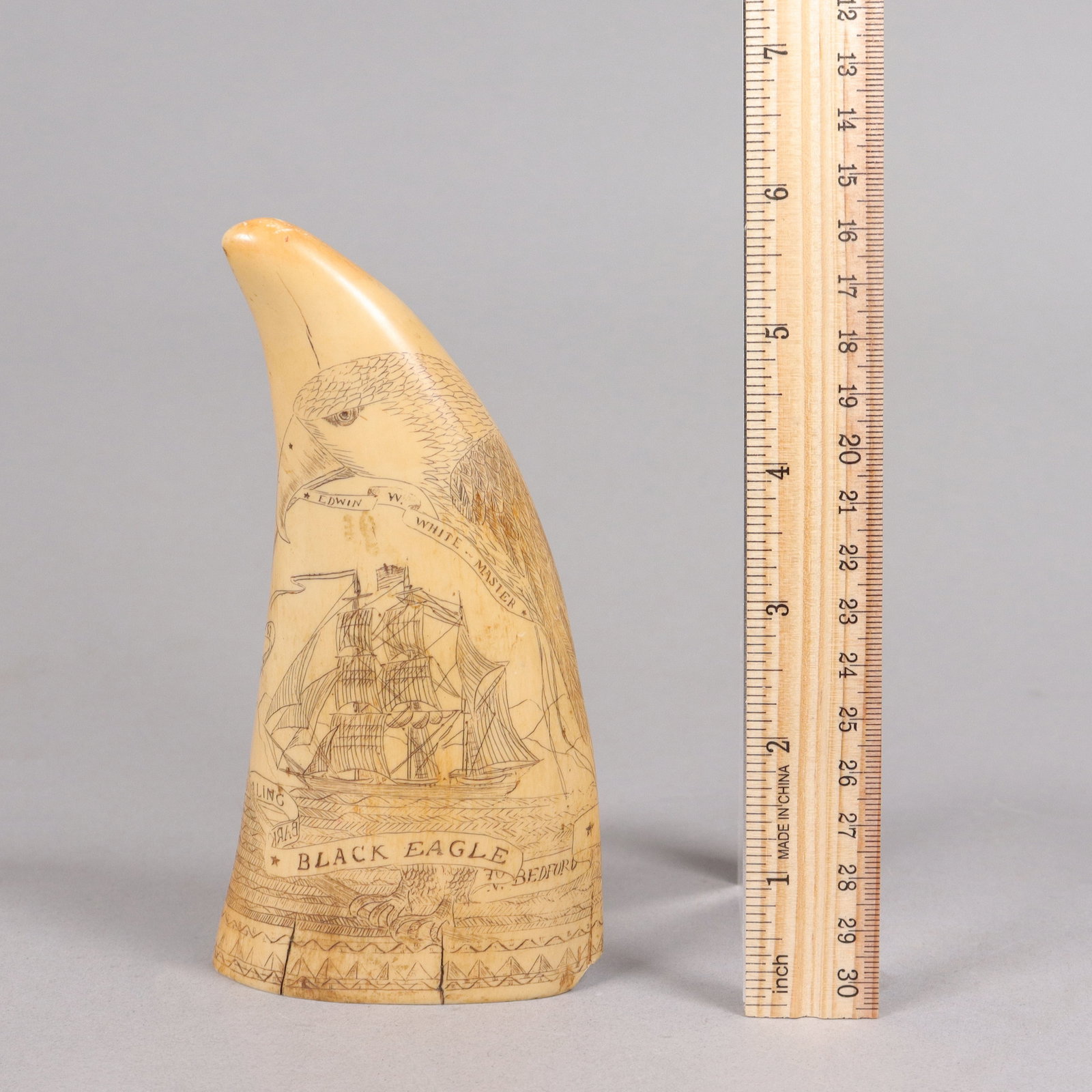 A large carved estate item: A large carved estate item, uncovered from a major estate. Condition selling it as is. All sales are final, no return. H: 6" x W: 3."