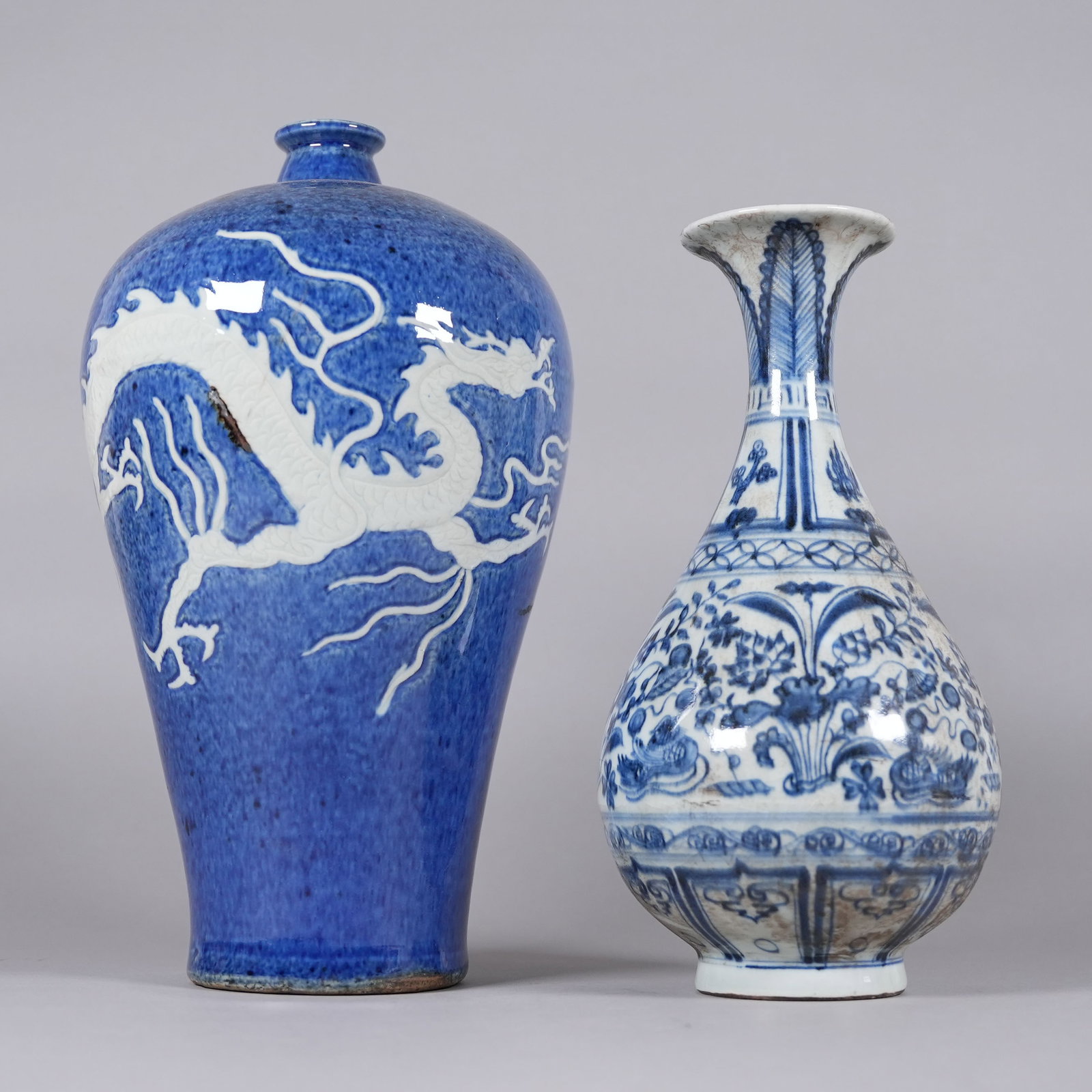 Lots Chinese fine vase: Lots Chinese fine vase, largest H: 13.8" x W: 7.5."