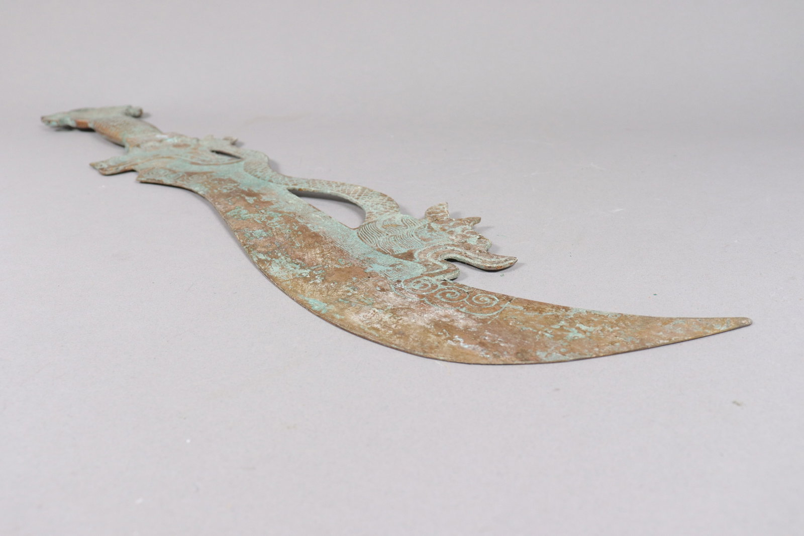 Chinese long bronze gilted sword - 6