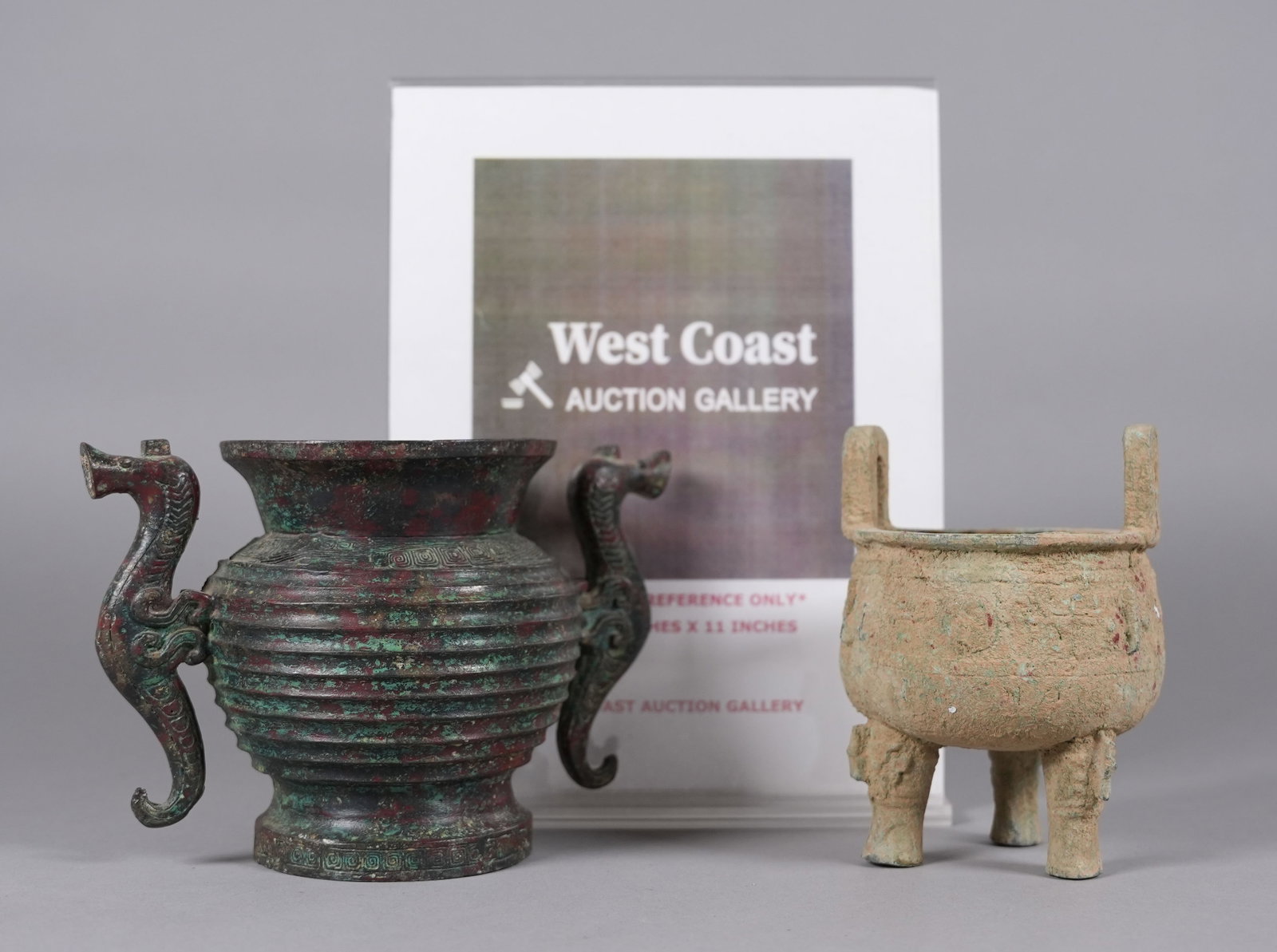 2 Chinese bronze vessels - 2