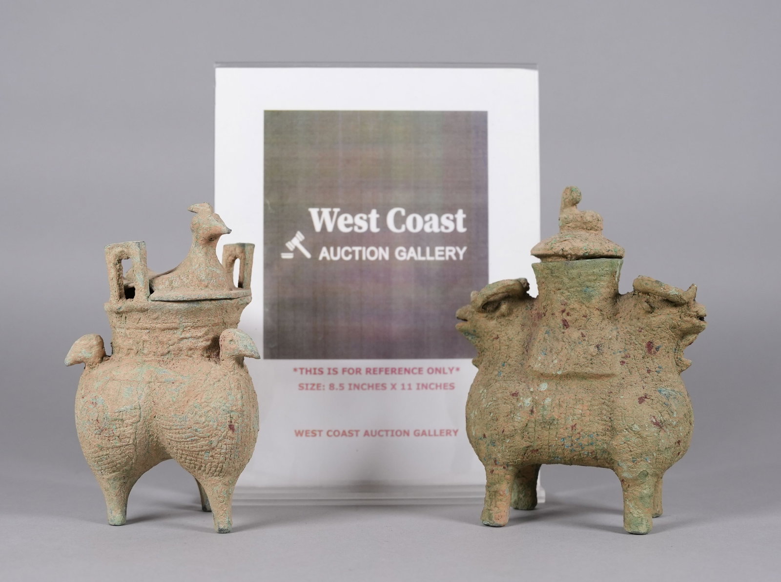 2 Chinese bronze vessels - 2