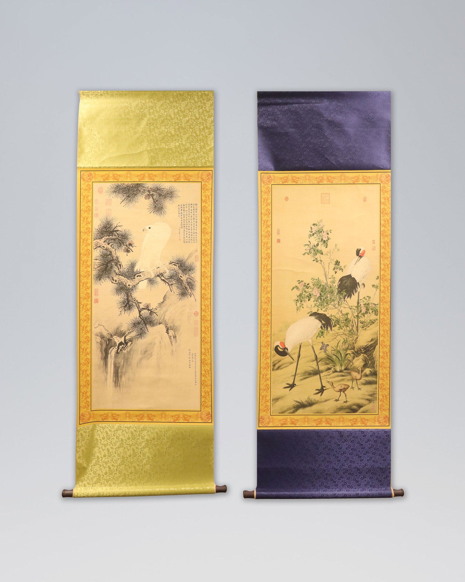2 Chinese fine art scrolls (1 of 6)