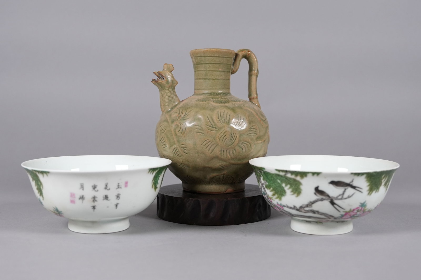 Lots Chinese fine ceramics: Lots Chinese fine ceramics, largest H: 6.3" x W: 5.2."