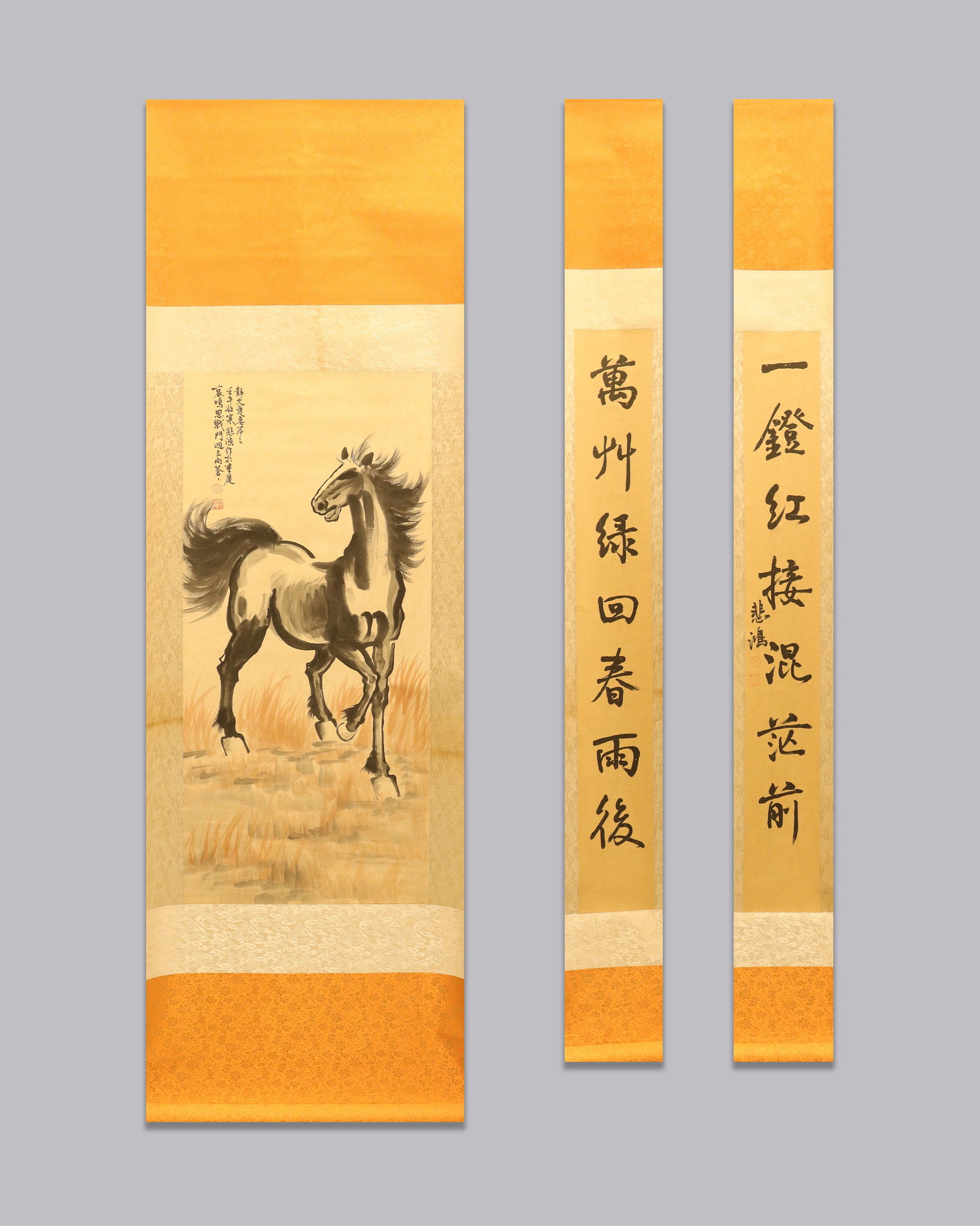 Lots Chinese art scrolls: Lots Chinese art scrolls.