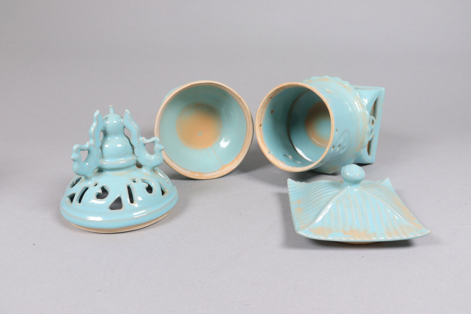4 Chinese celadon vase - 4