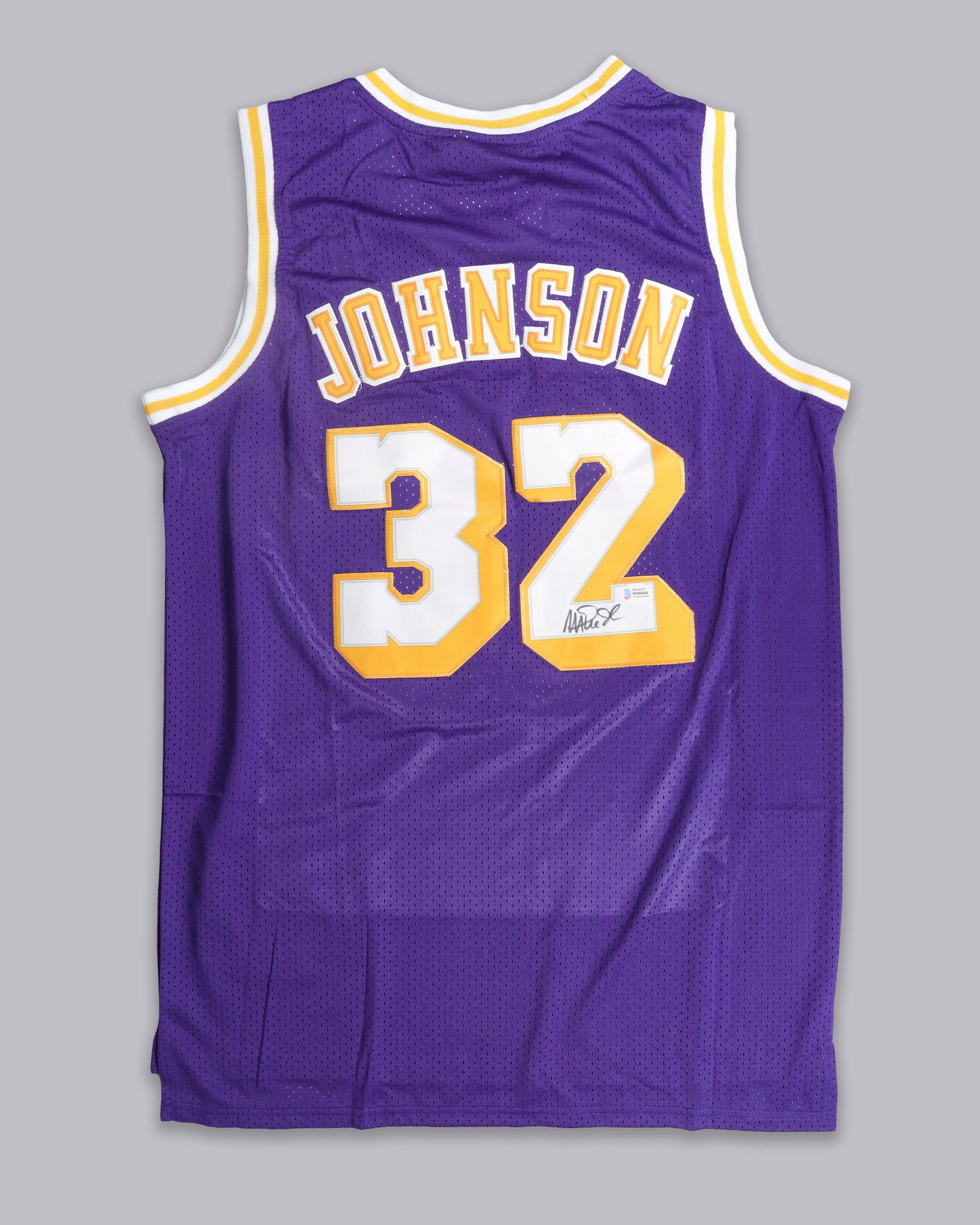 Magic Johnson signed jersey estate: Magic Johnson signed jersey, from an estate. All sales are final.