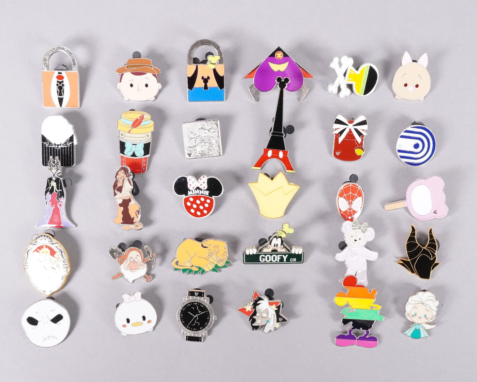 Lots Disney pins: Lots Disney pins.