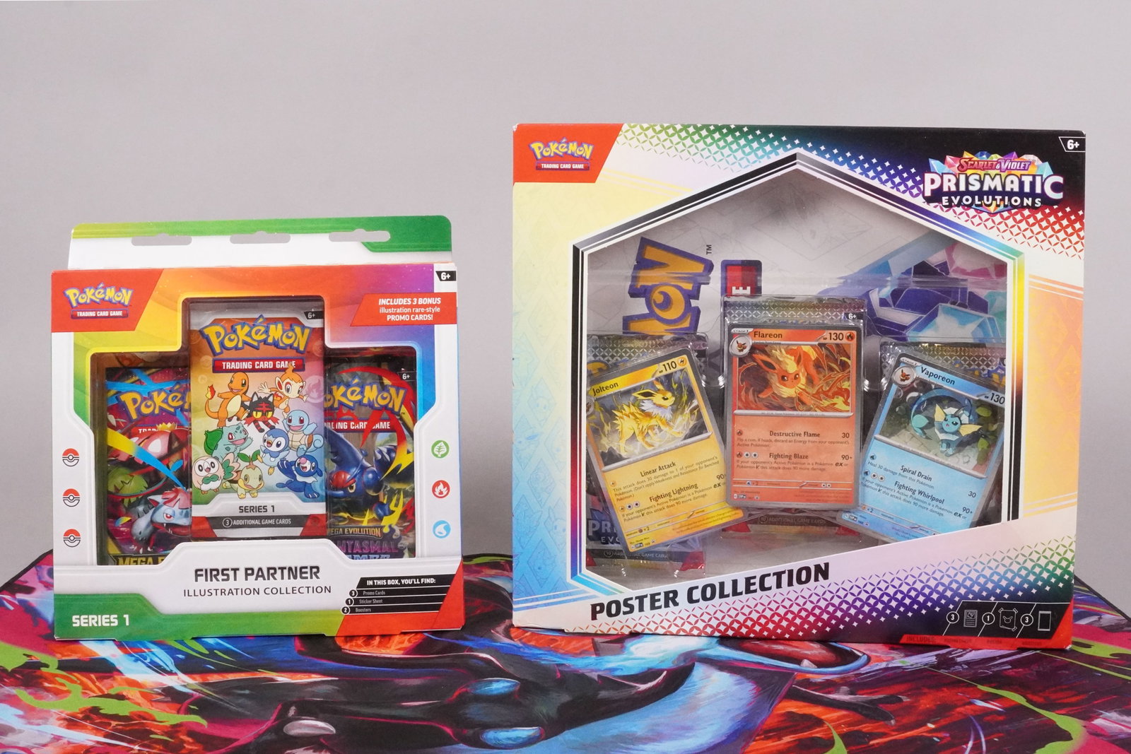 Lots sealed Pokemon packs Prismatic: Lots sealed Pokemon Prismatic and First Partner sealed packs, limited edition.