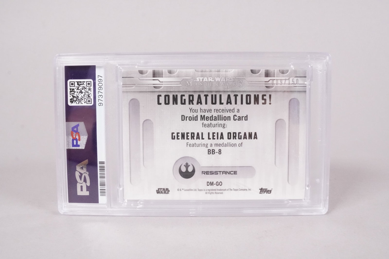 2017 Star Wars medallion card PSA - 3