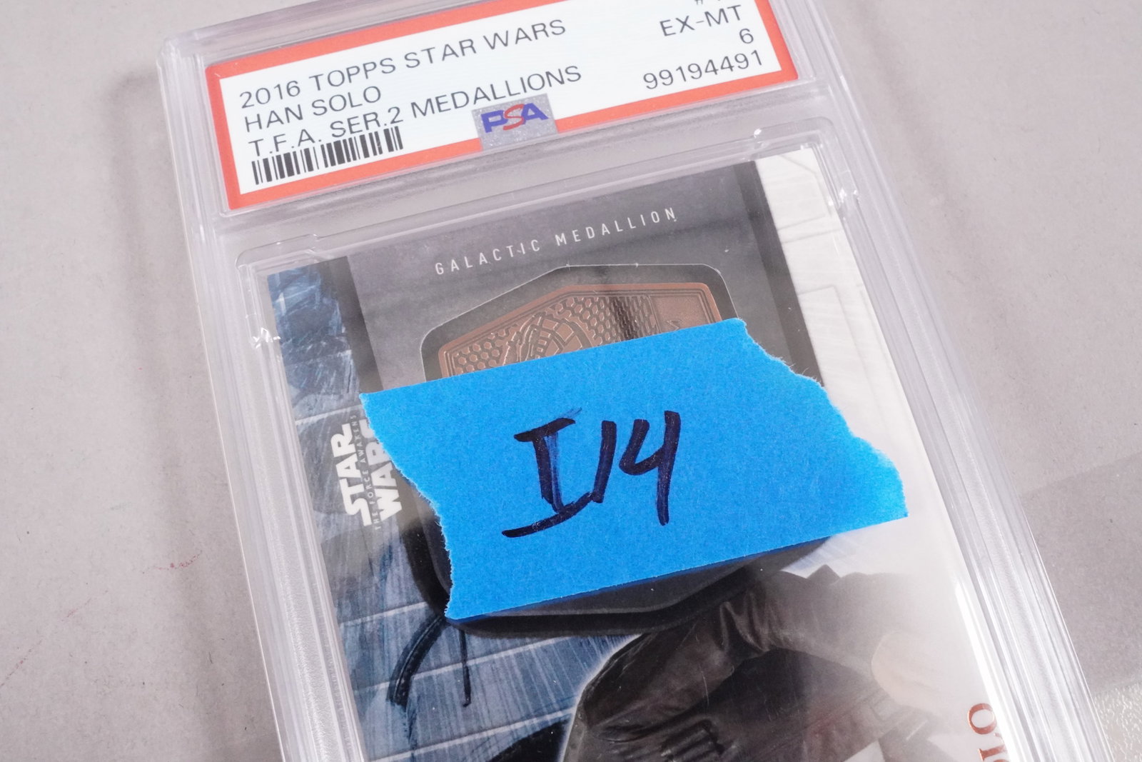 2016 Star Wars medallion card PSA - 4