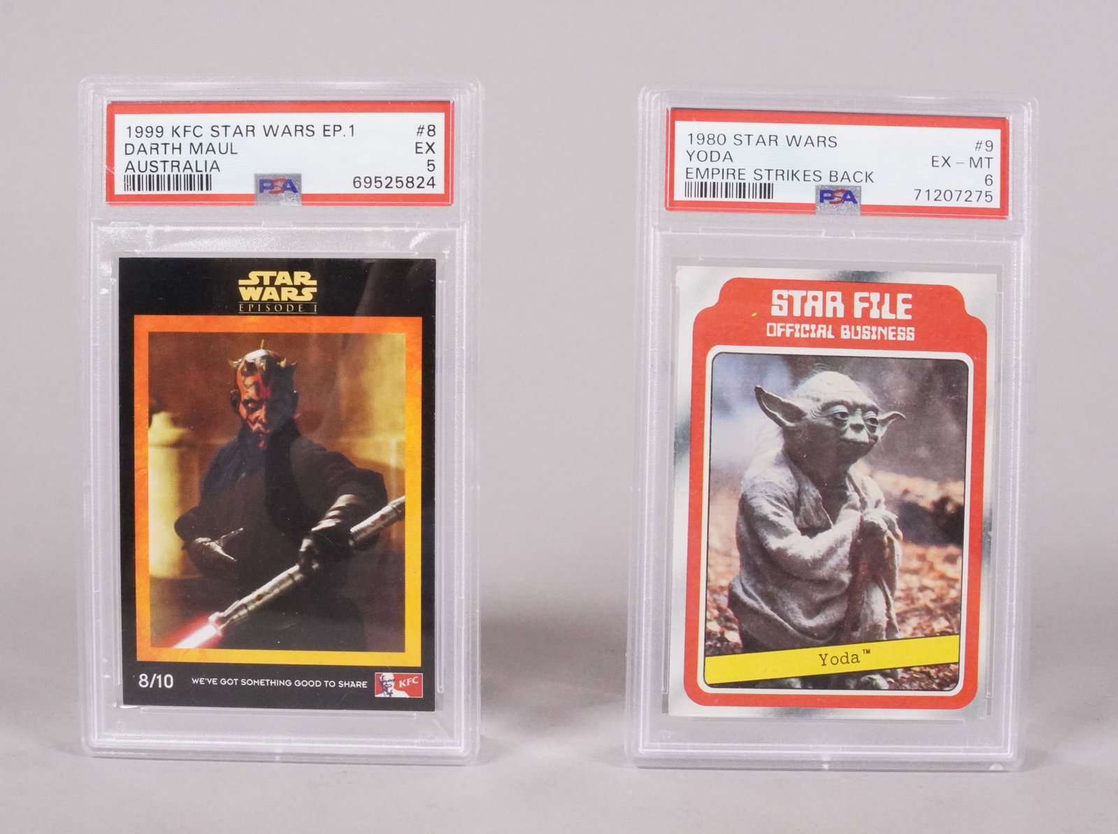 Lots Star Wars card graded - 2