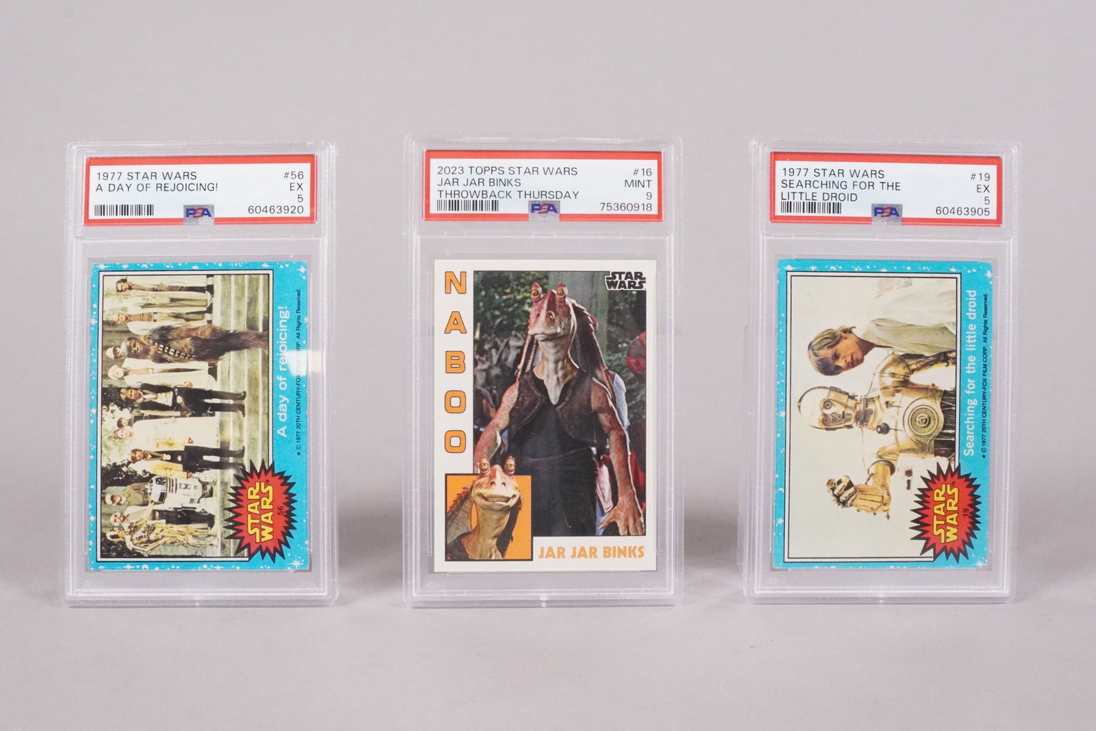Lots Star Wars vintage card PSA: Lots Star Wars vintage cards, PSA graded.