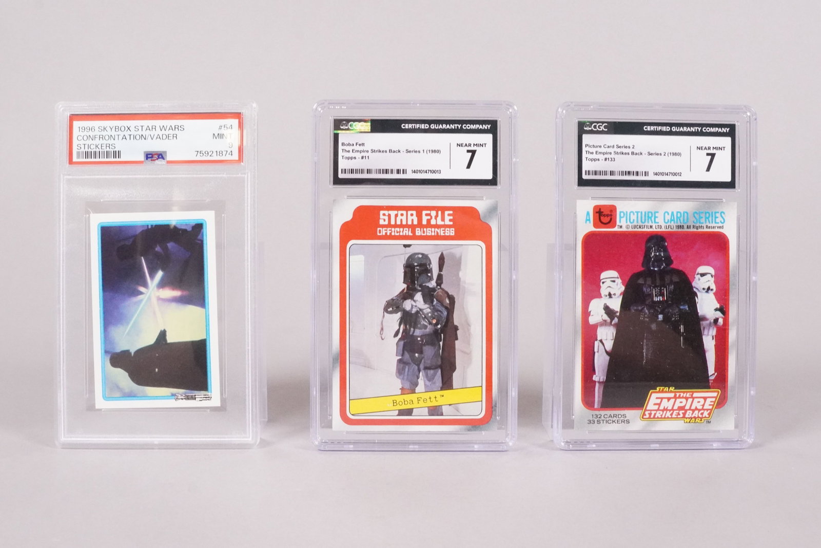 Lots Star Wars vintage card graded: Lots Star Wars vintage card, PSA and CGC graded.