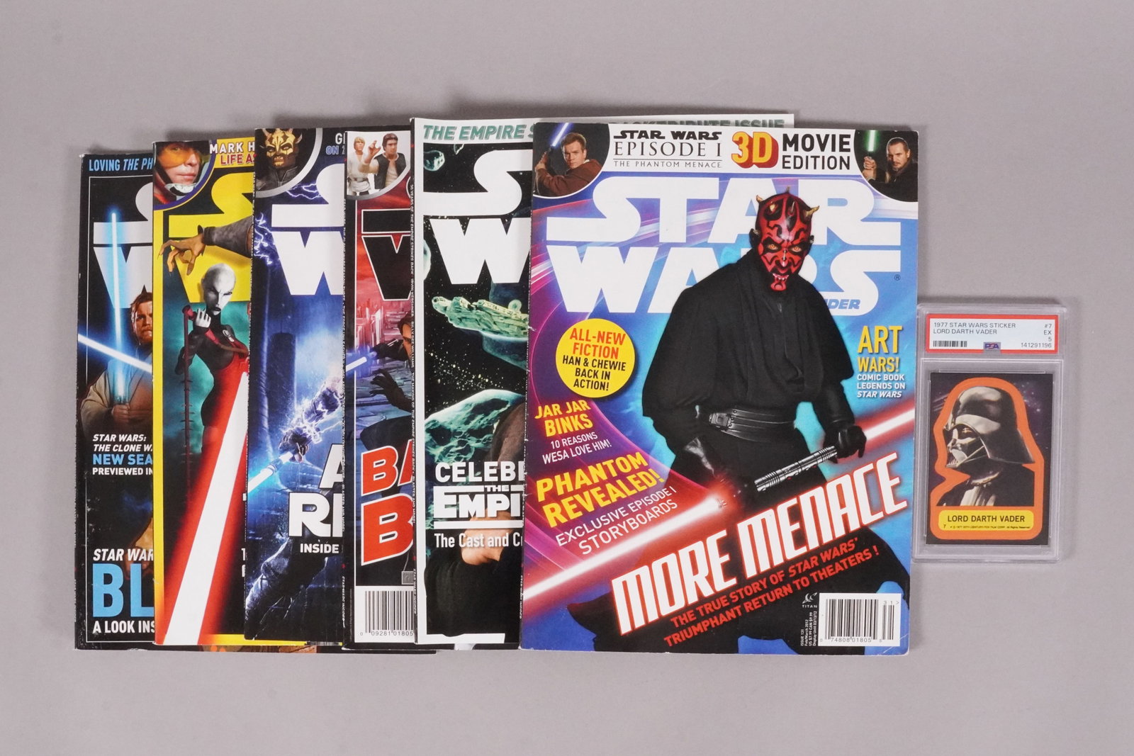 Lots Star Wars magazine card PSA (1 of 5)