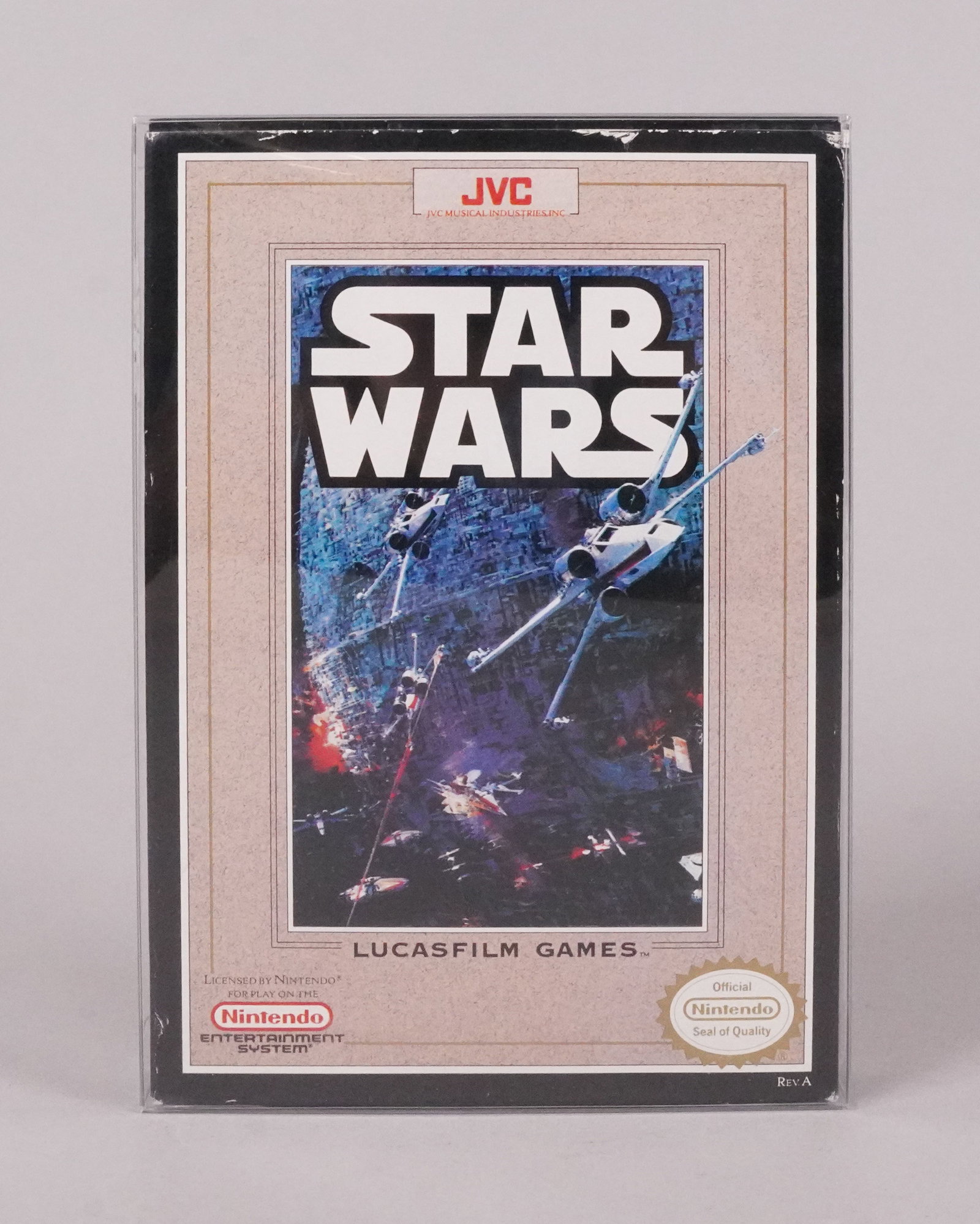 A rare Star Wars Nintendo game with box: A rare Star Wars Nintendo game, with original box.