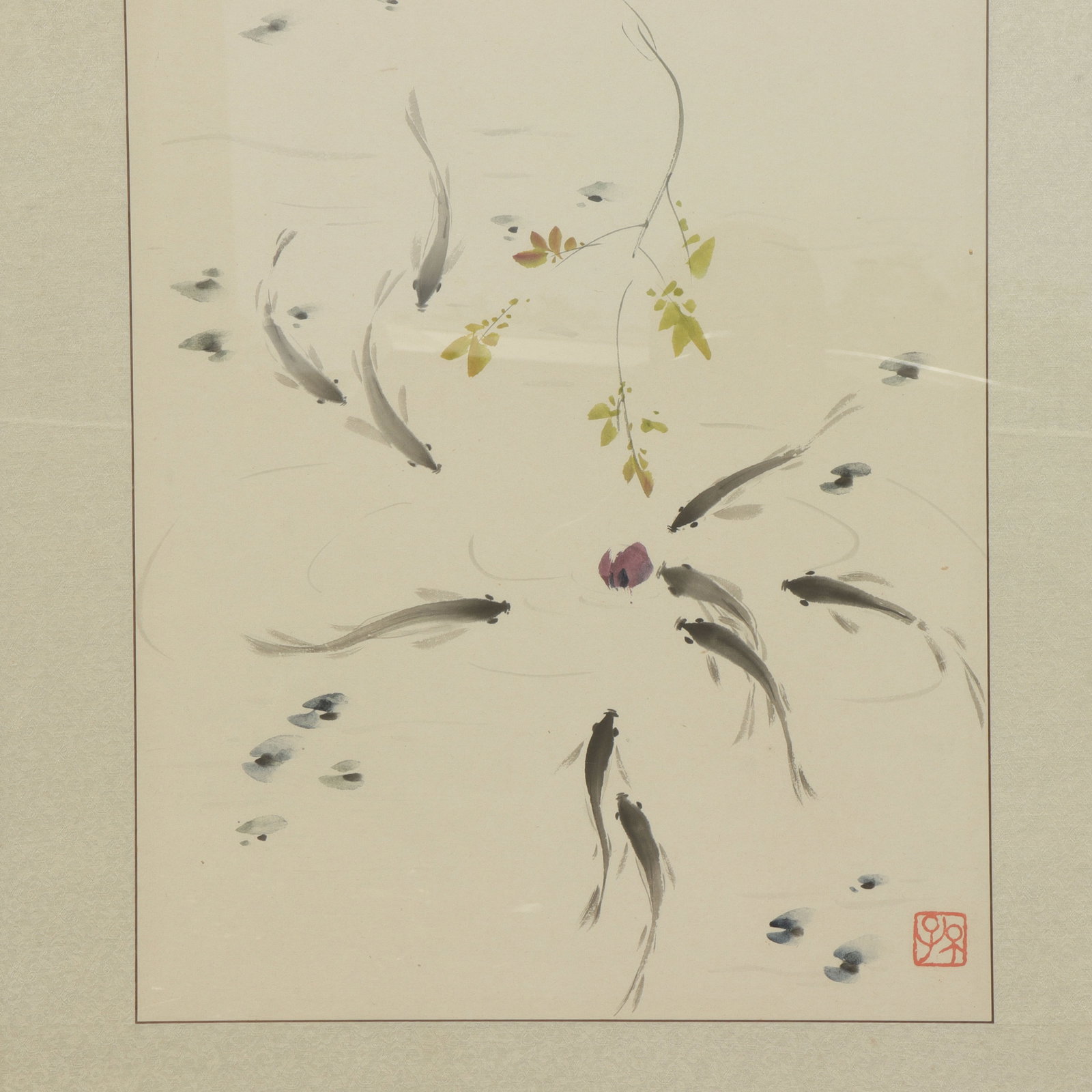 Chinese large framed painting - 5