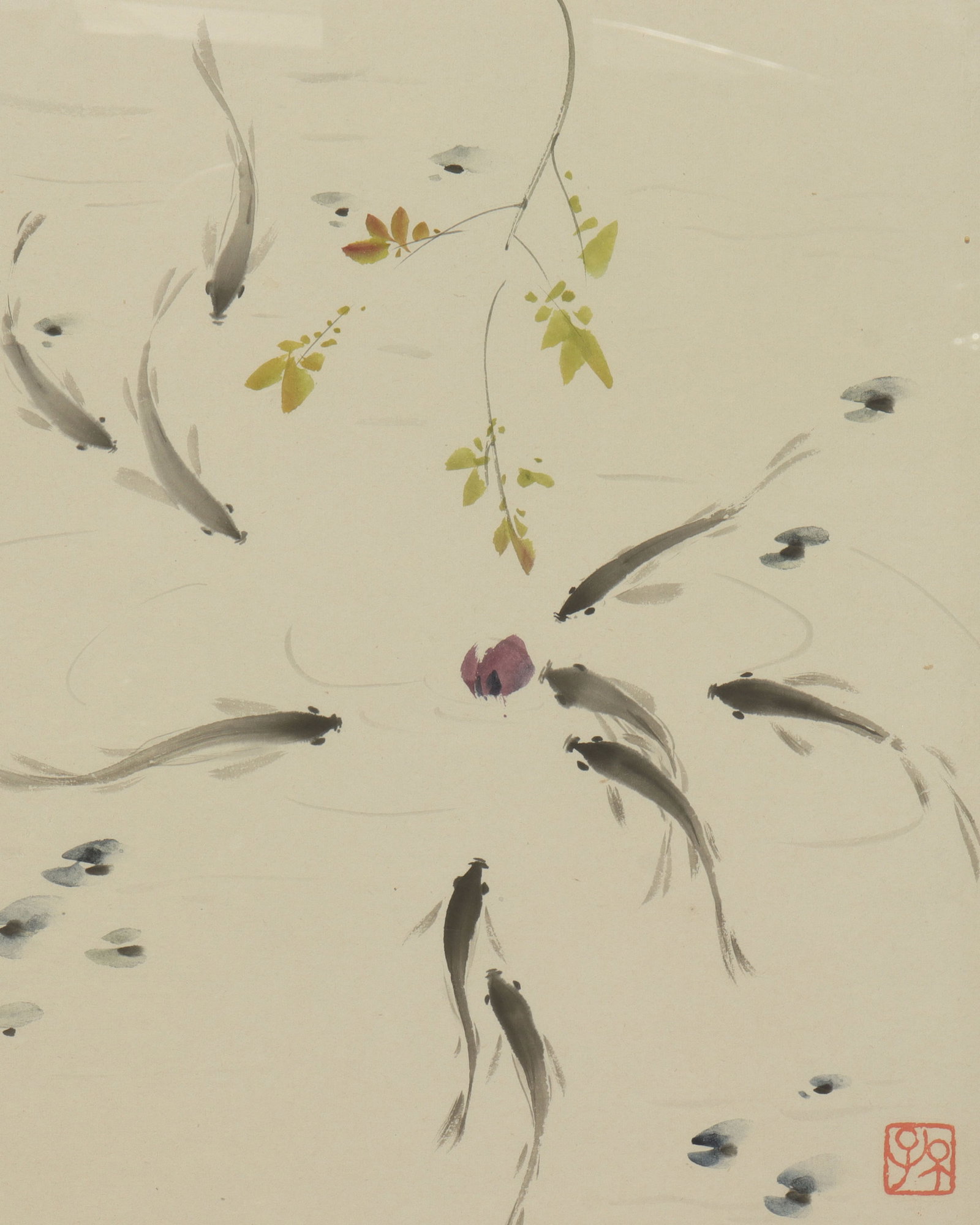 Chinese large framed painting - 6