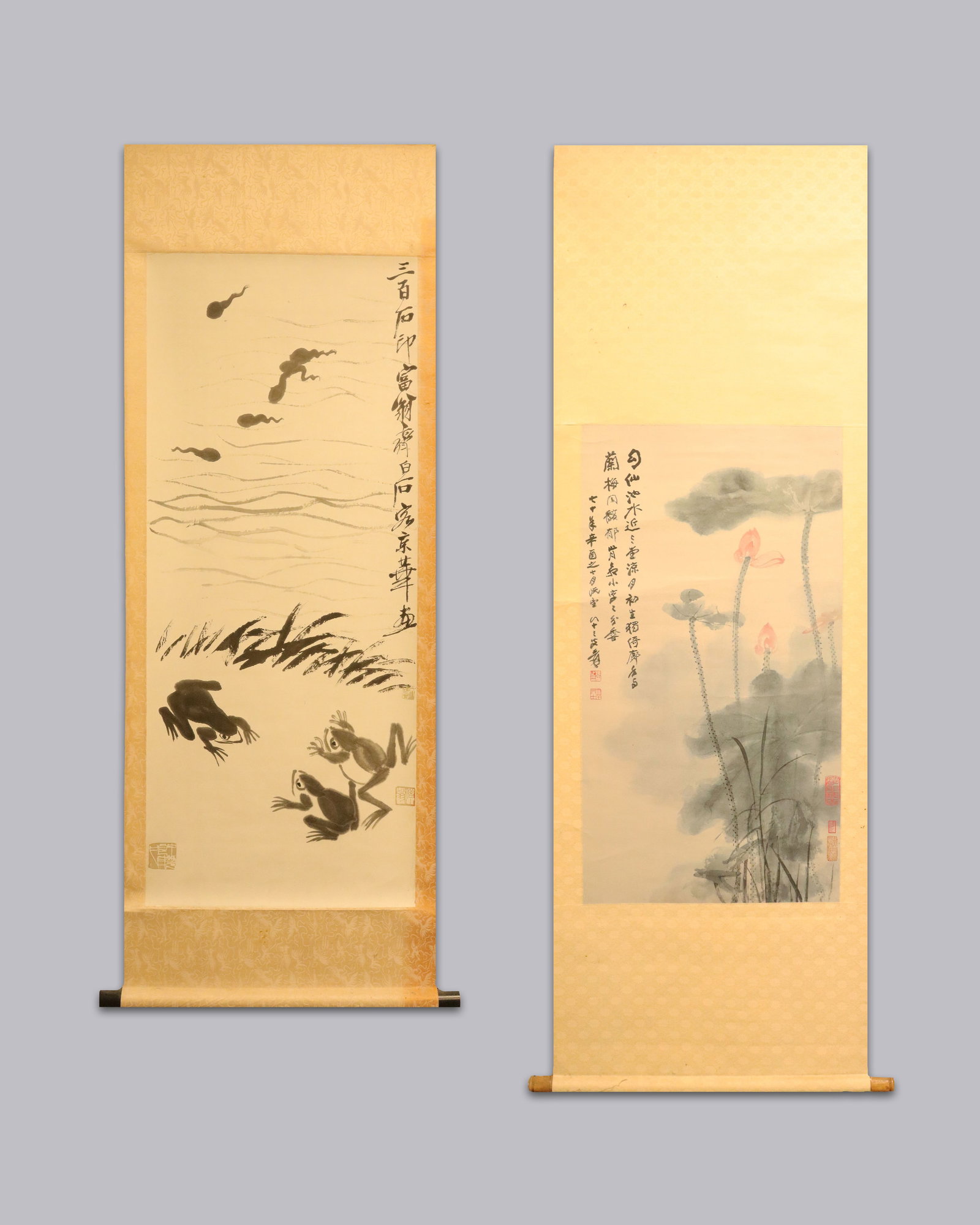 Lots Chinese estate scrolls: Lots Chinese fine estate scrolls, from a major estate. All sales are final.