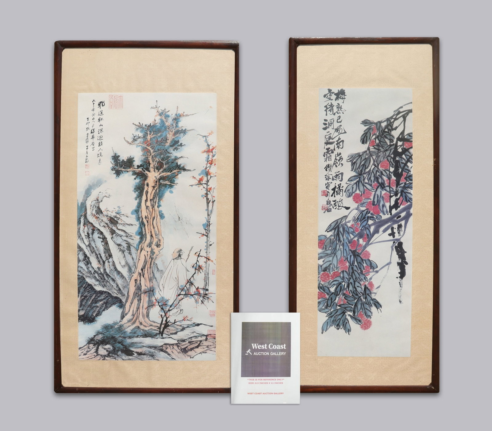 2 Chinese fine framed art - 2