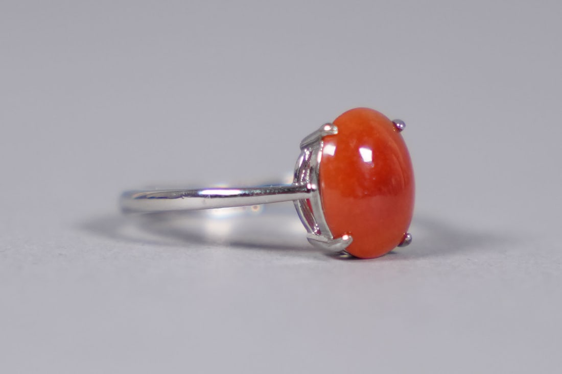 A set sterling with natural jadeite - 2