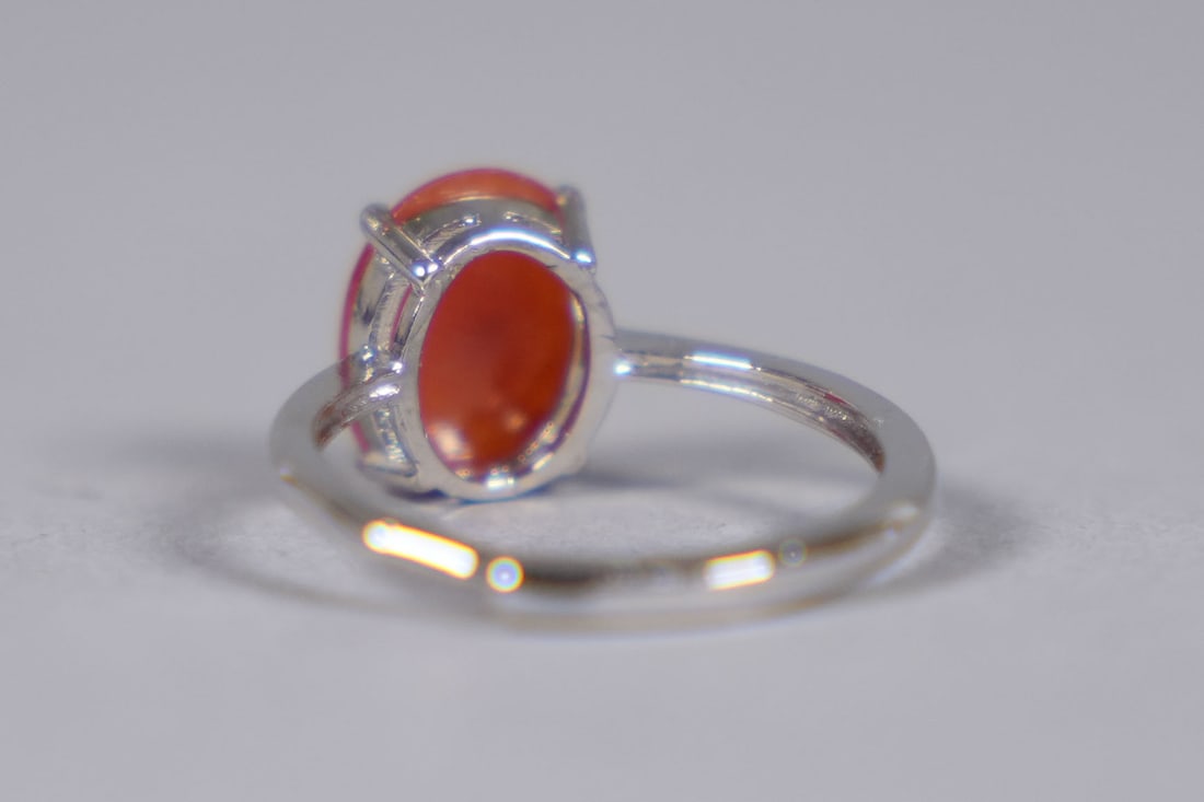 A set sterling with natural jadeite - 3