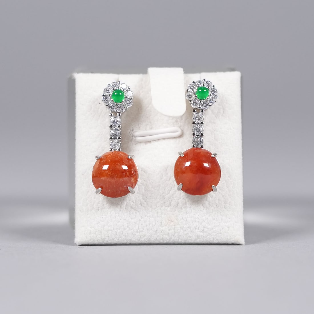 A set sterling with natural jadeite - 4