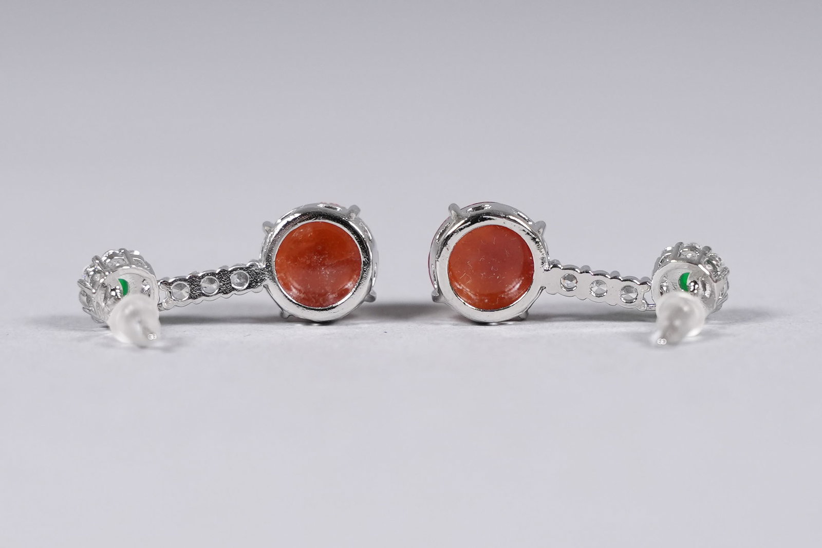 A set sterling with natural jadeite - 5