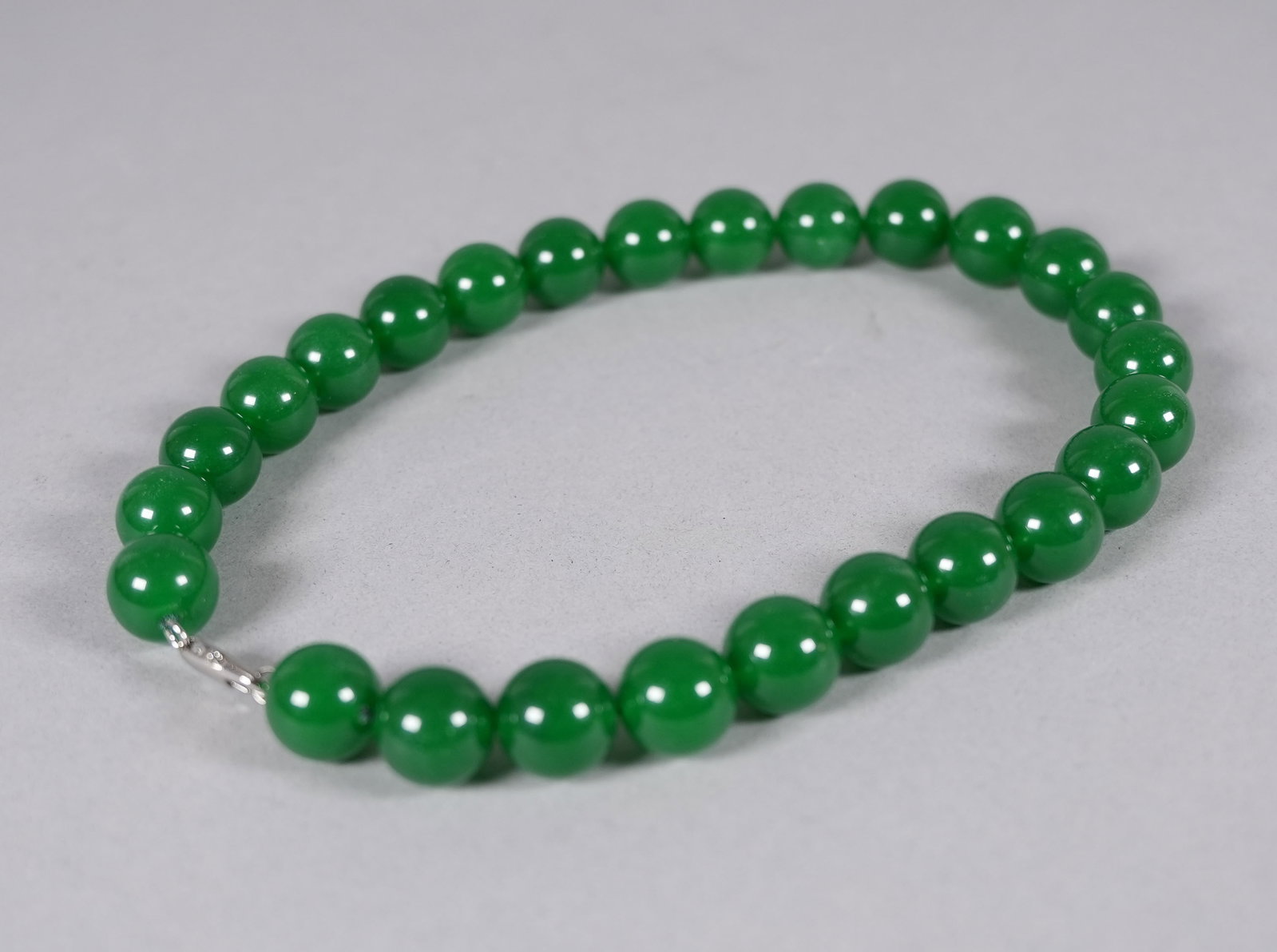 Lots Chinese apple green beaded items - 3