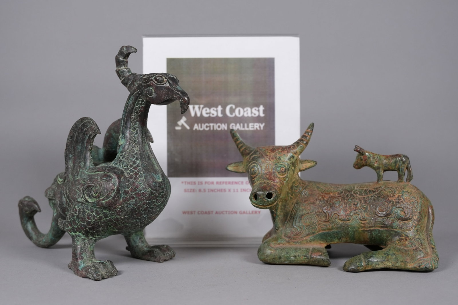 2 Chinese bronze vessels - 2