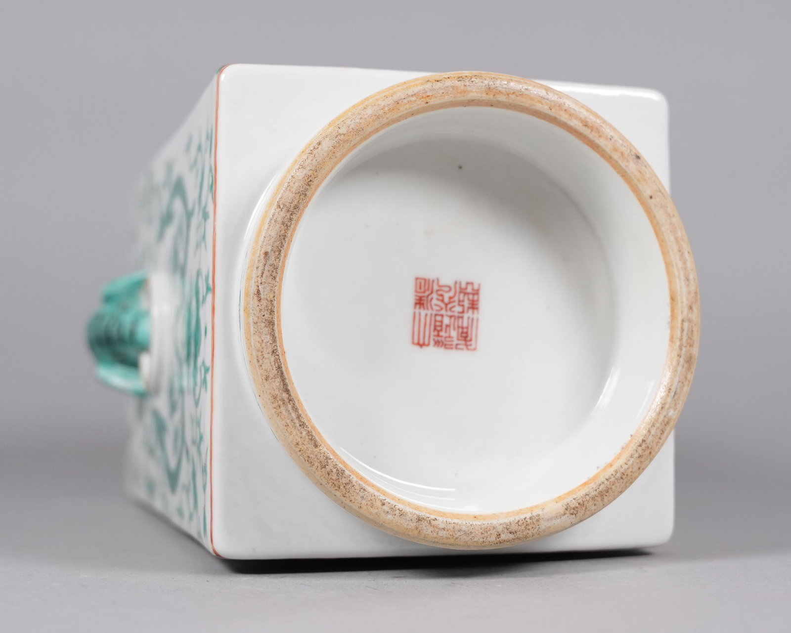 Chinese fine square vase - 5