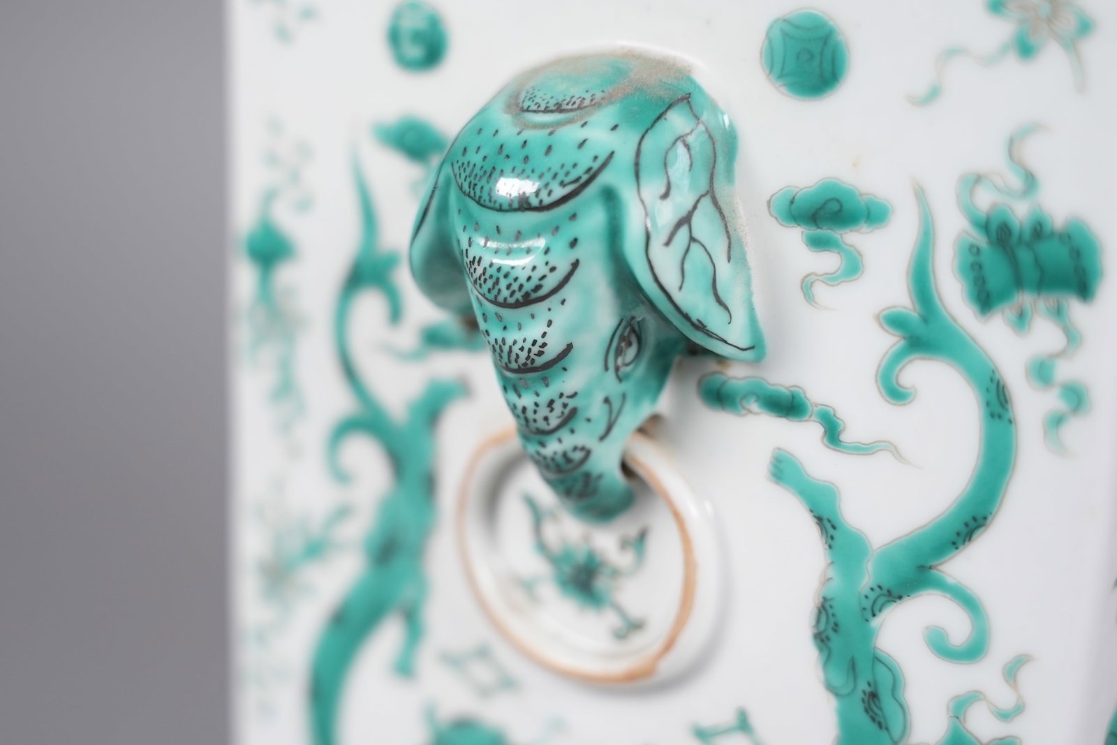 Chinese fine square vase - 7