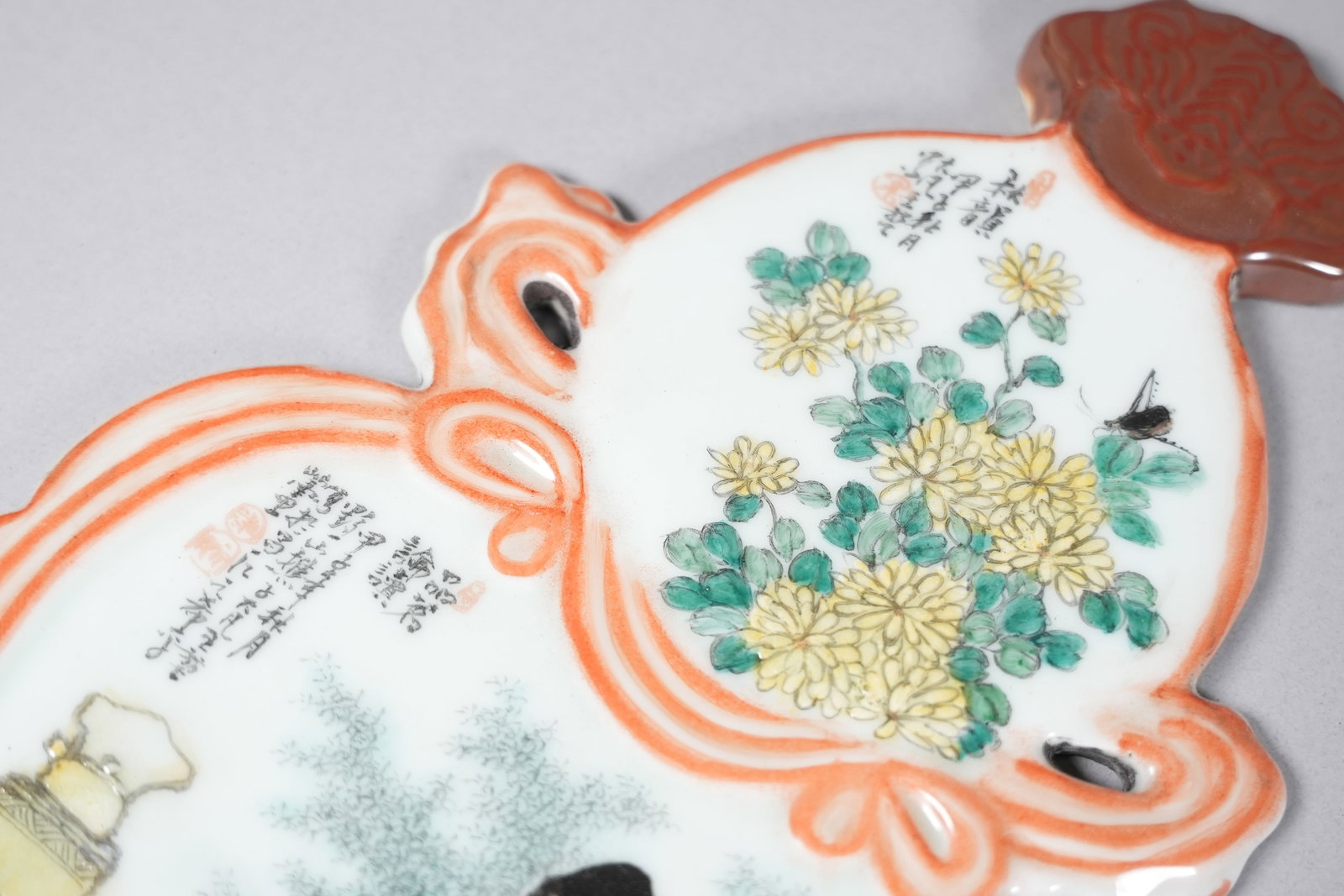 2 Chinese fine gourd plaques - 5