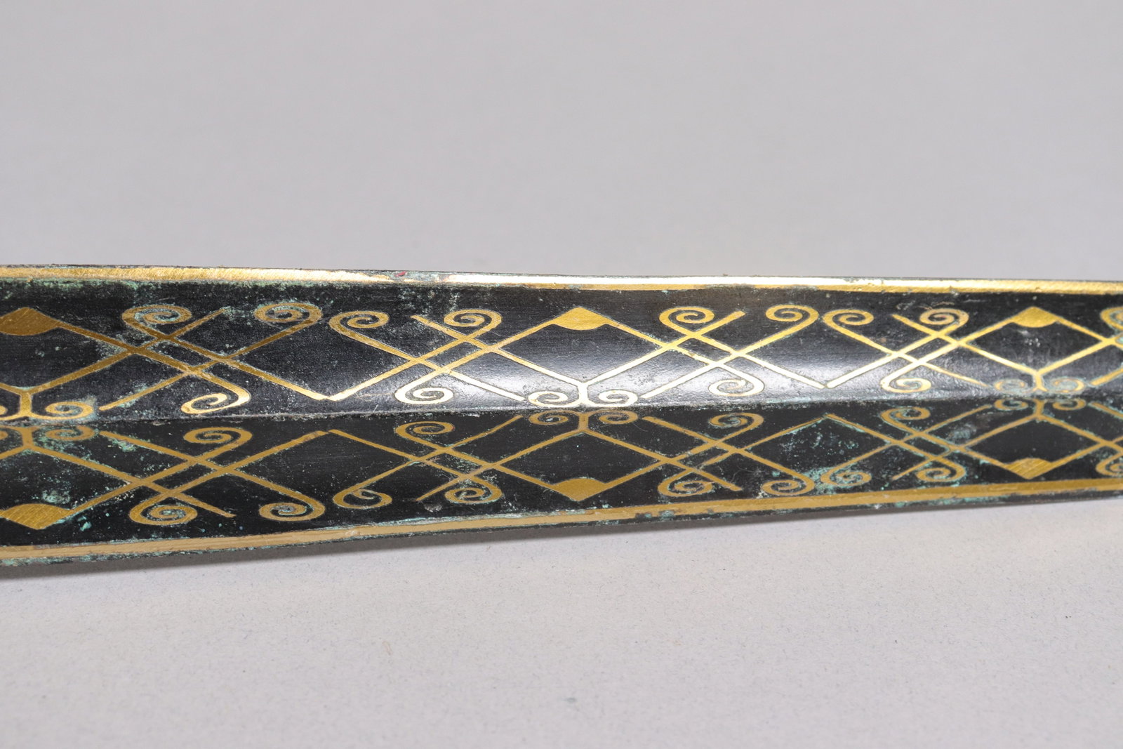 Chinese fine gilted bronze sword - 6