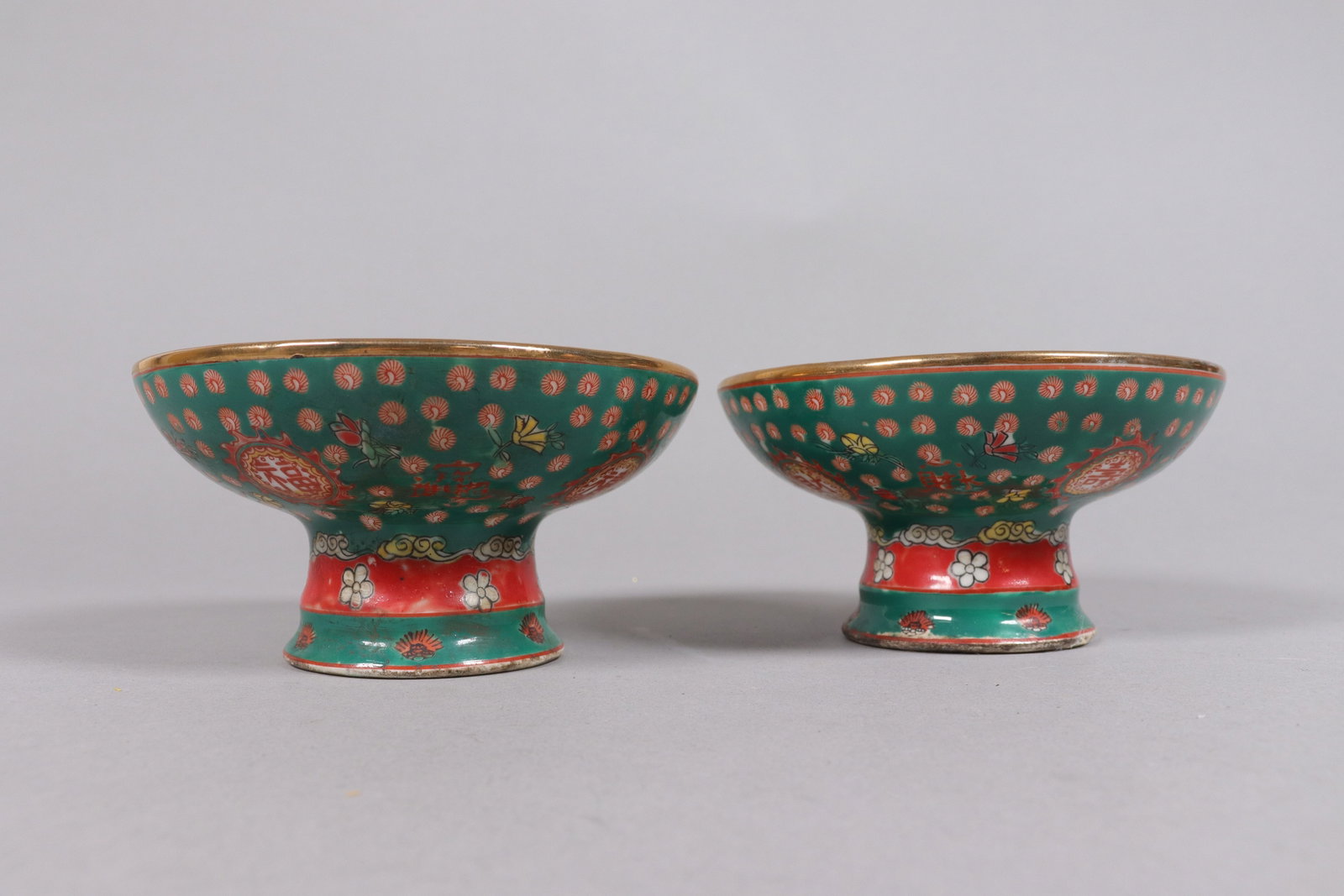 2 Chinese stem bowls - 3