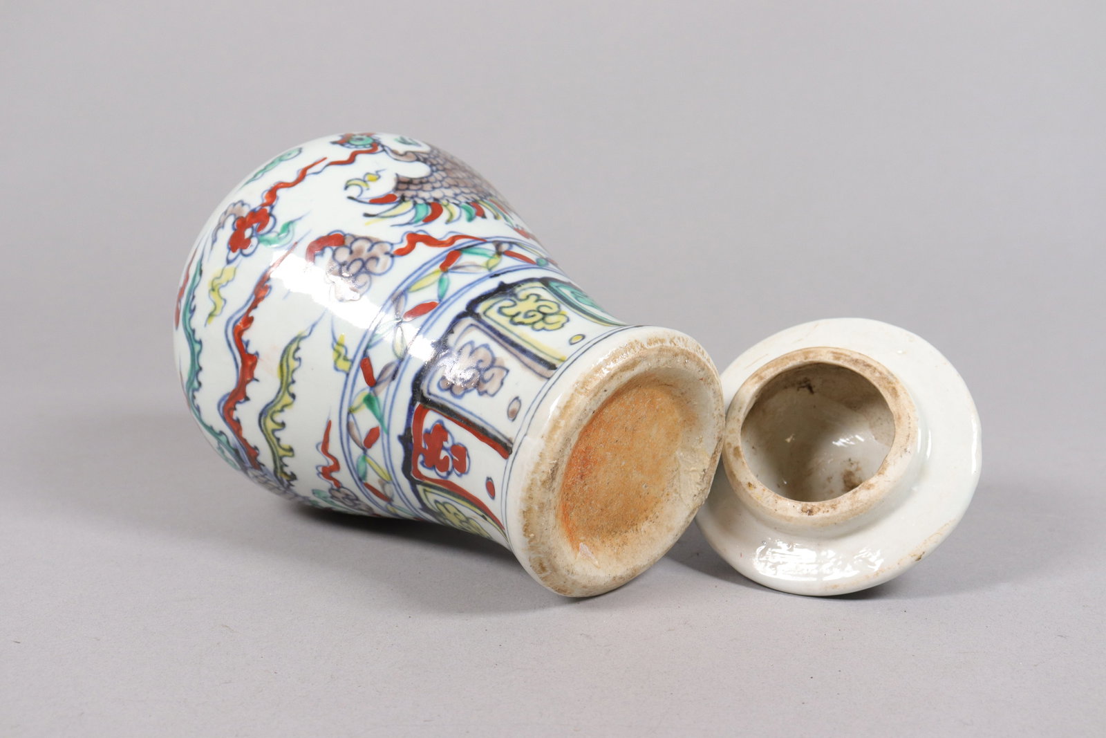 2 Chinese fine lidded urn - 6