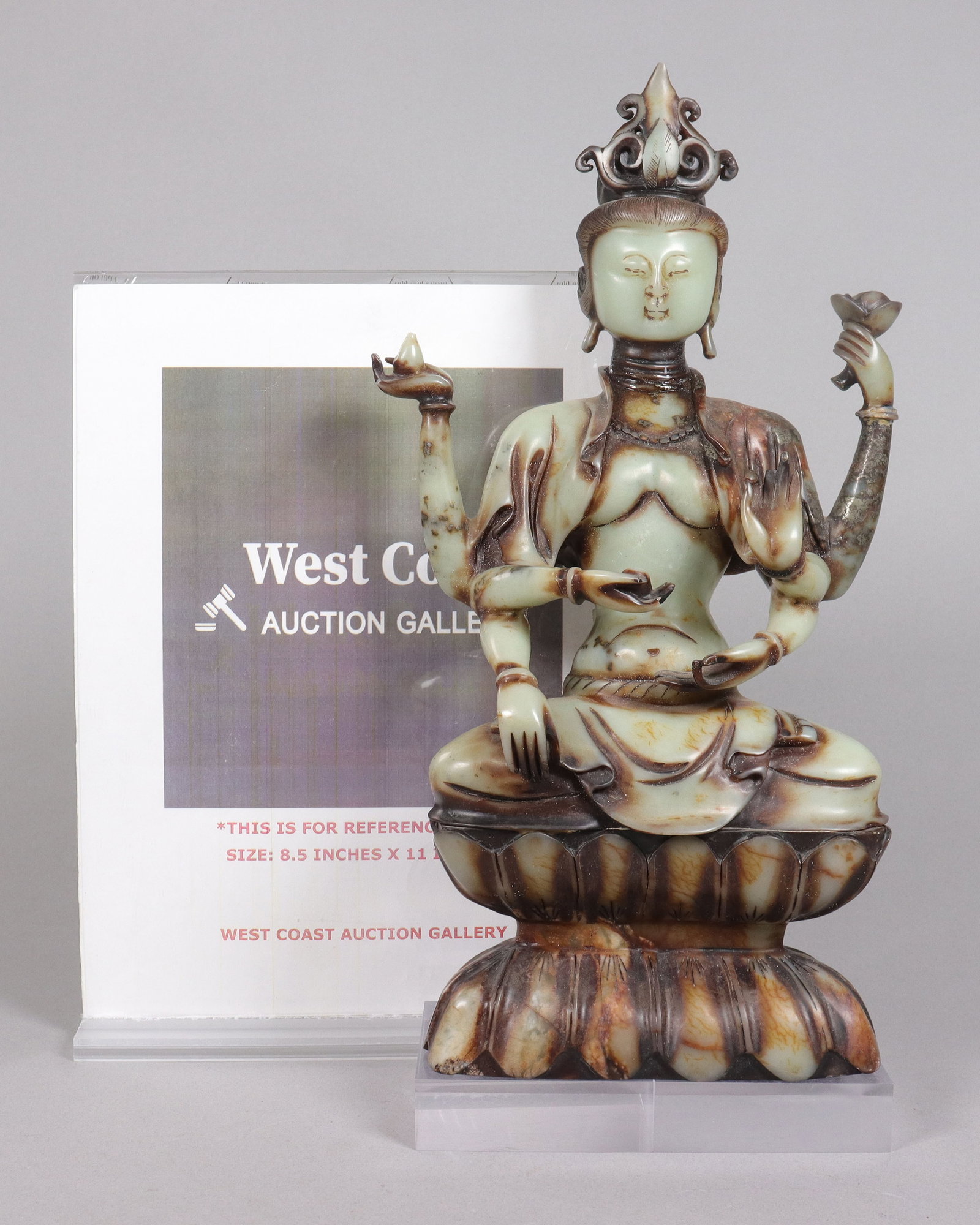 Chinese fine jade large buddha - 2