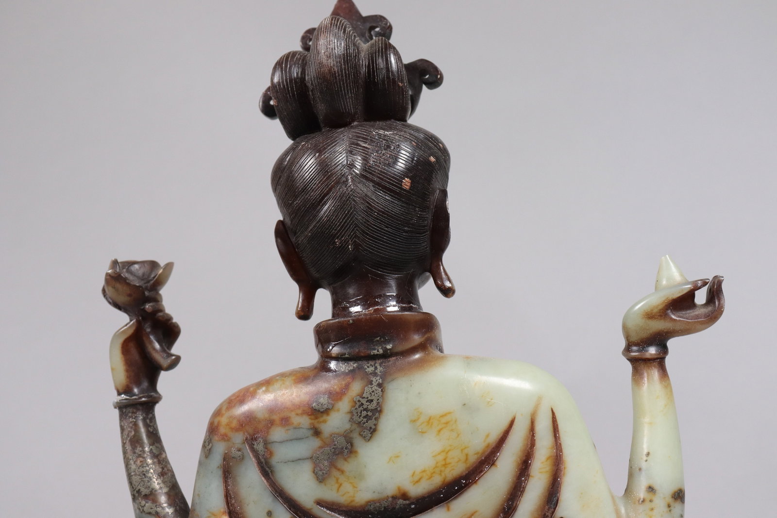 Chinese fine jade large buddha - 7
