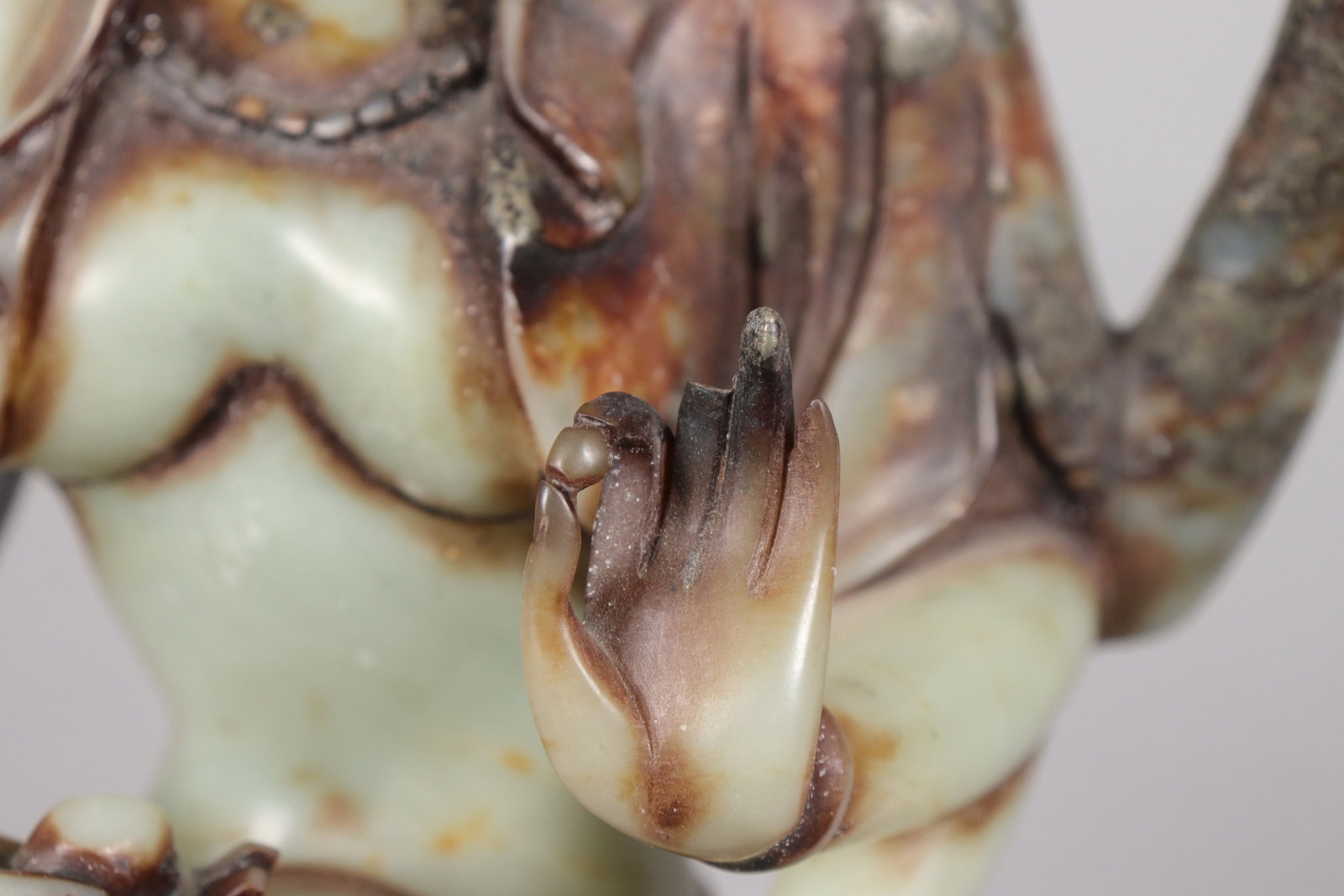 Chinese fine jade large buddha - 9