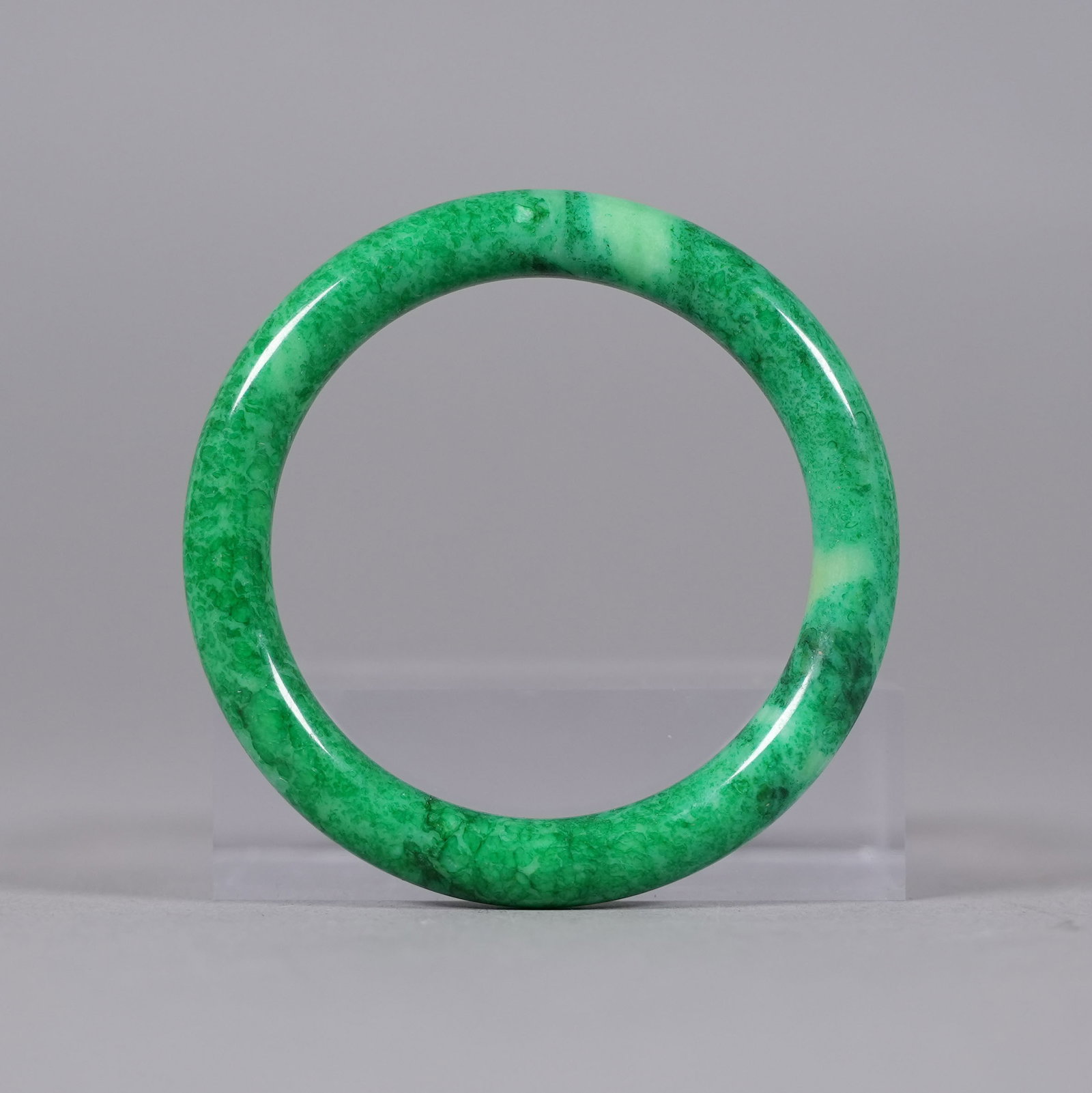 Lots Chinese apple green bangles - 4