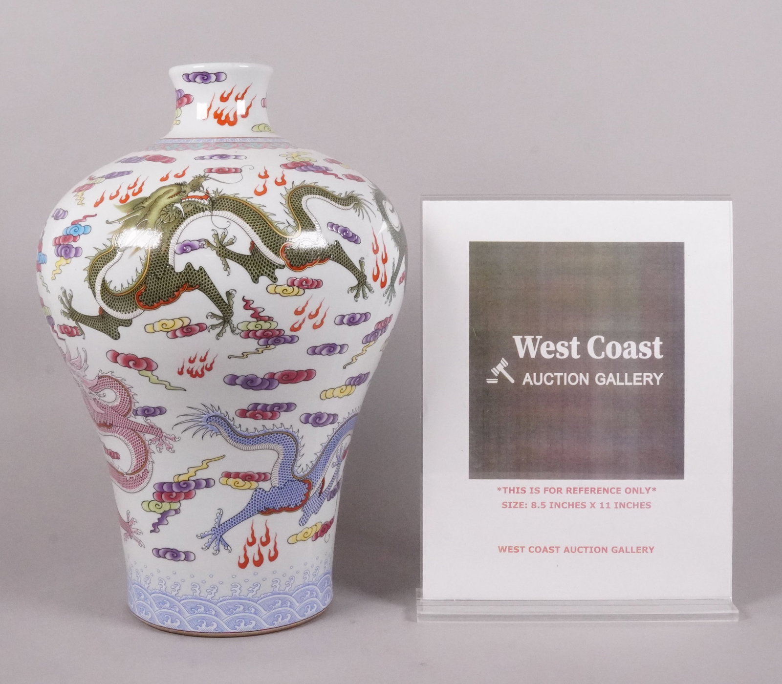 Chinese fine dragon vase - 2