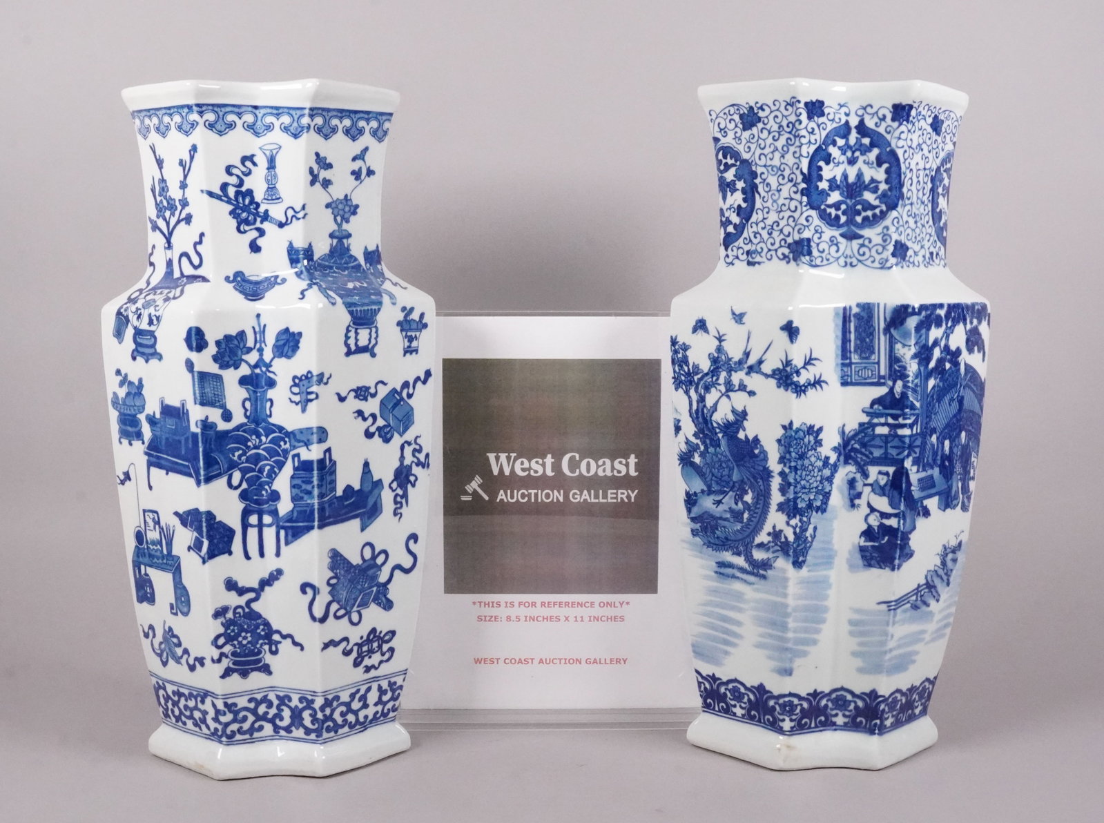 2 Chinese fine b/w vase - 2