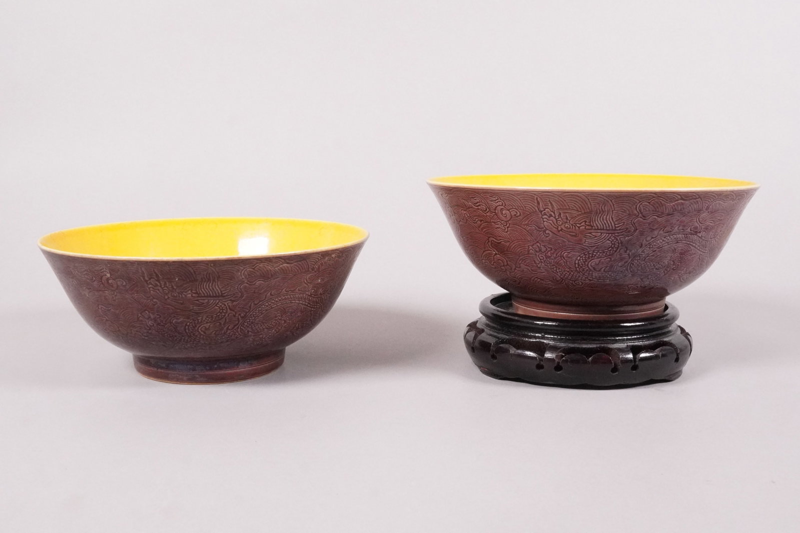 2 Chinese fine large bowls (1 of 5)