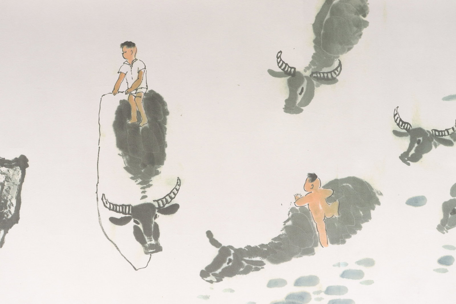 Lots Chinese art scrolls - 5