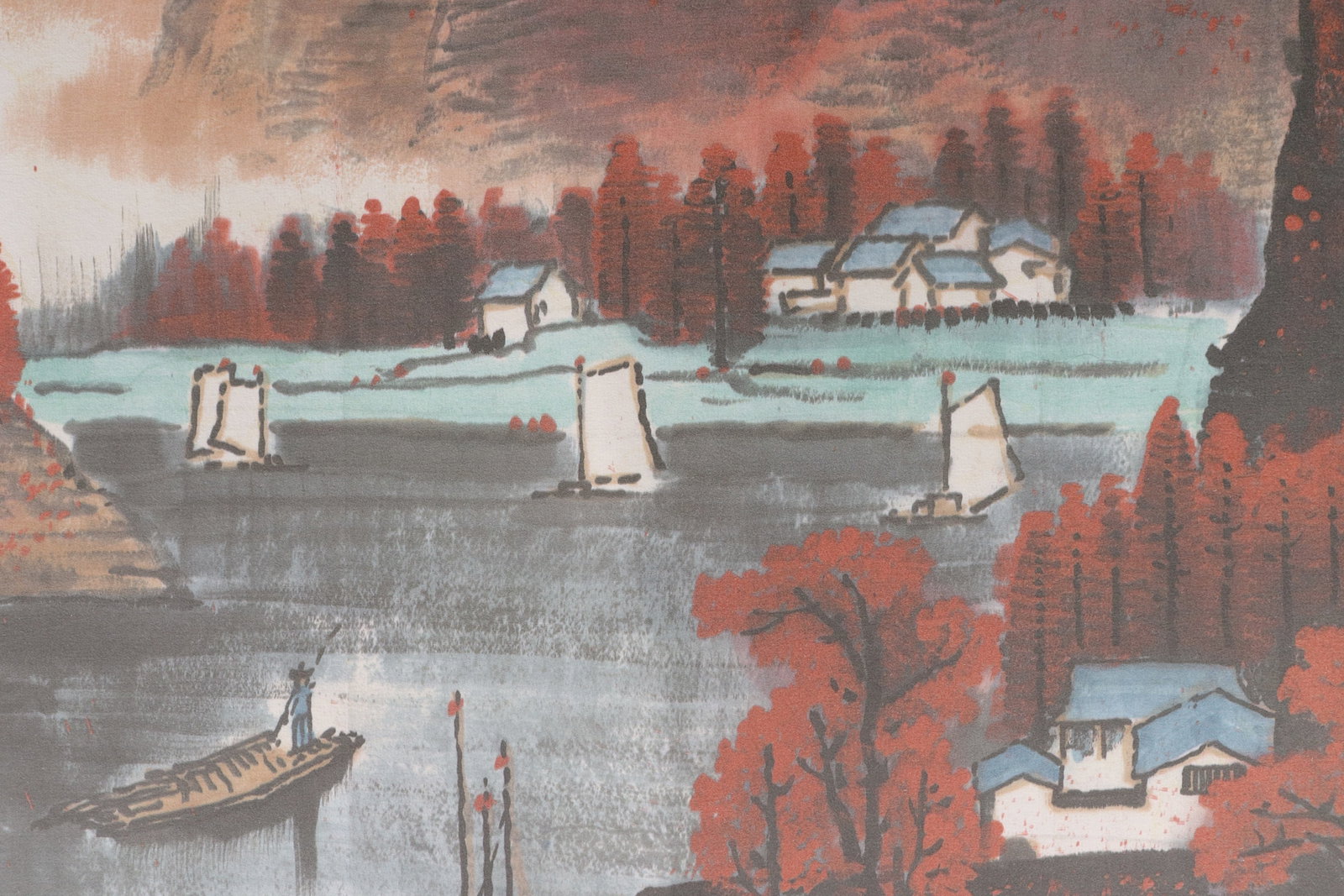 Lots Chinese art scrolls - 7
